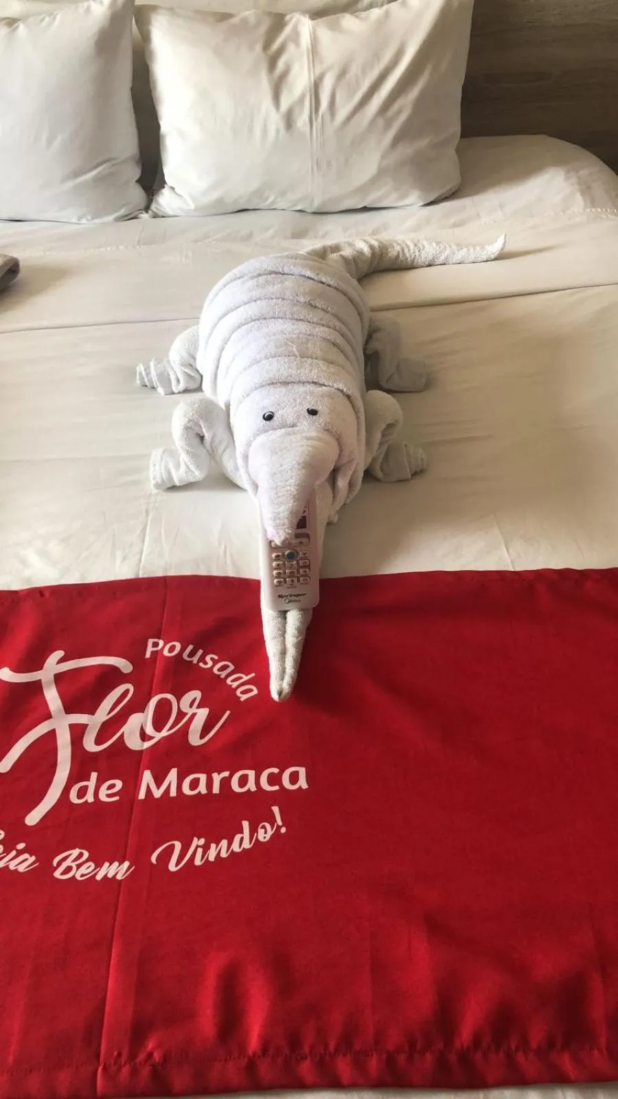 Bed in Pousada Flor de Maraca