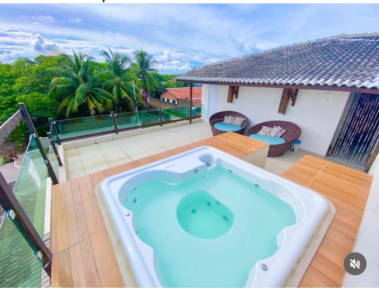 Hot Tub in Pousada Flor de Maraca