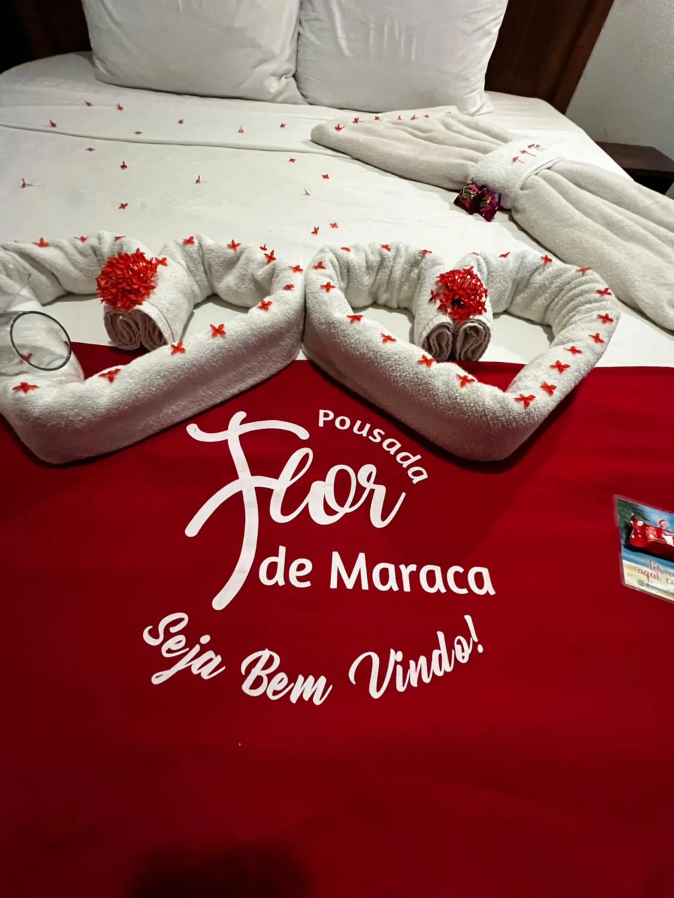 Bed in Pousada Flor de Maraca