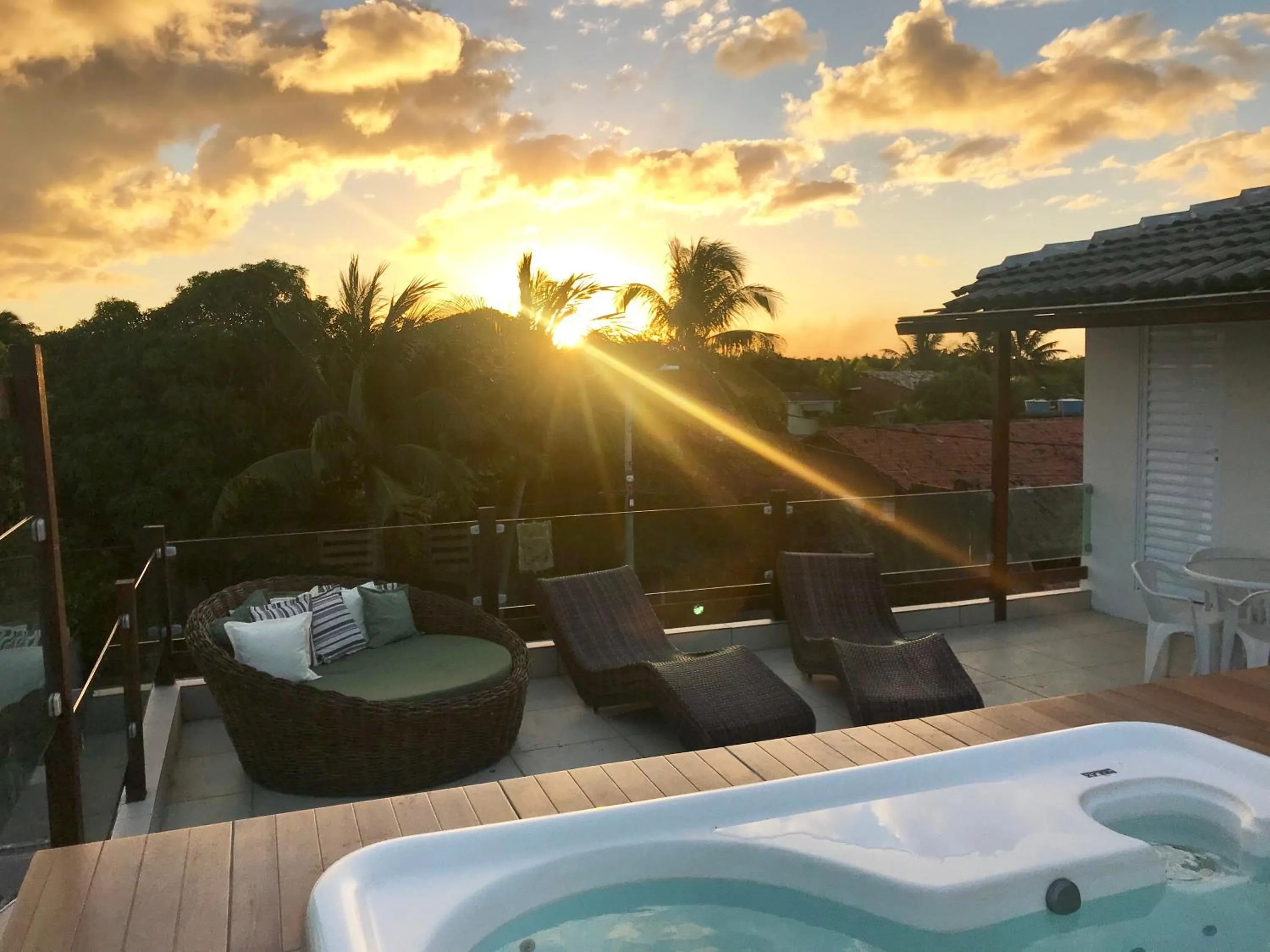 Sunset in Pousada Flor de Maraca