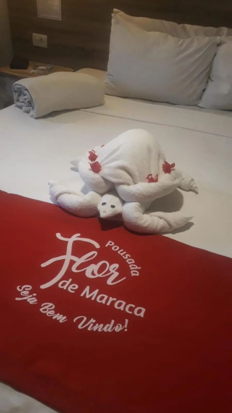 Bed in Pousada Flor de Maraca