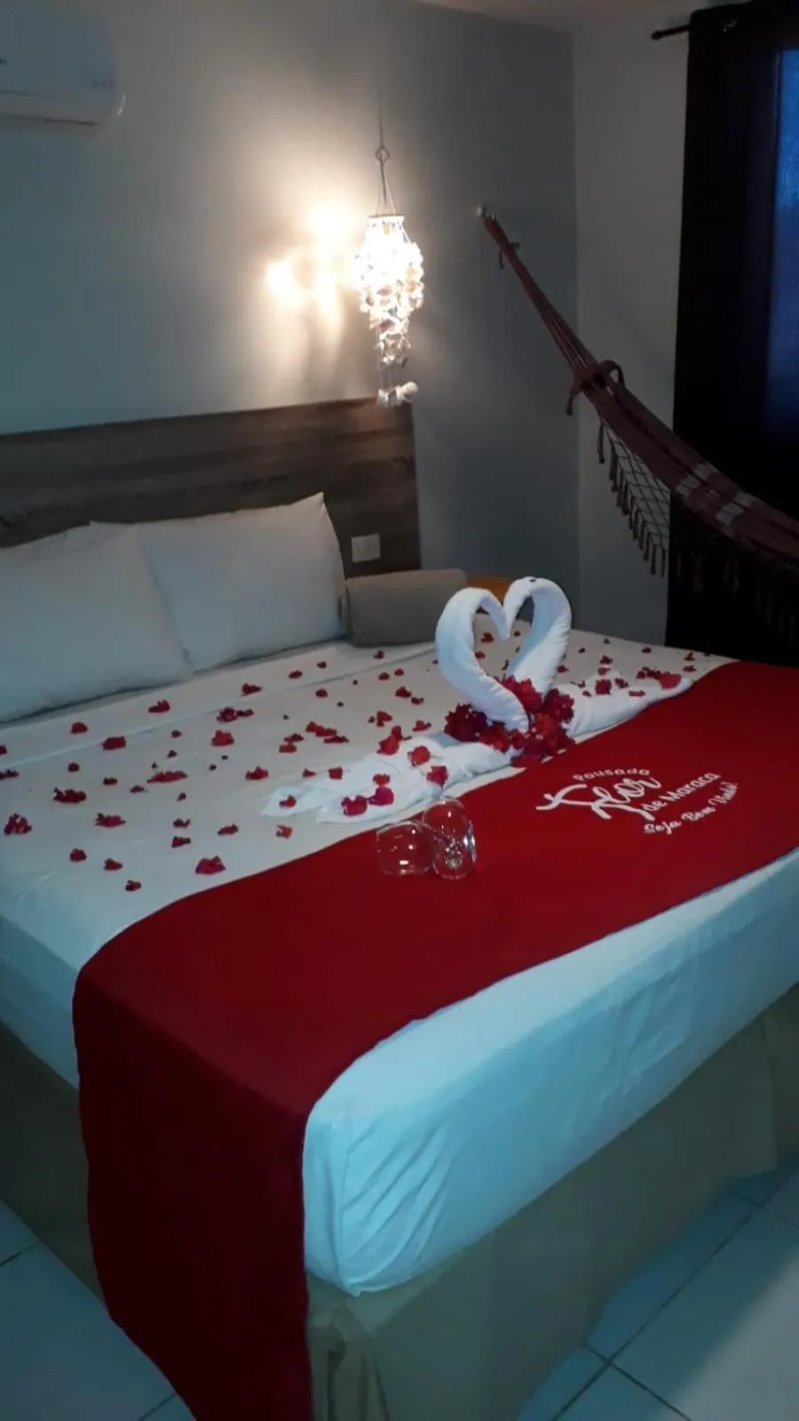 Bed in Pousada Flor de Maraca