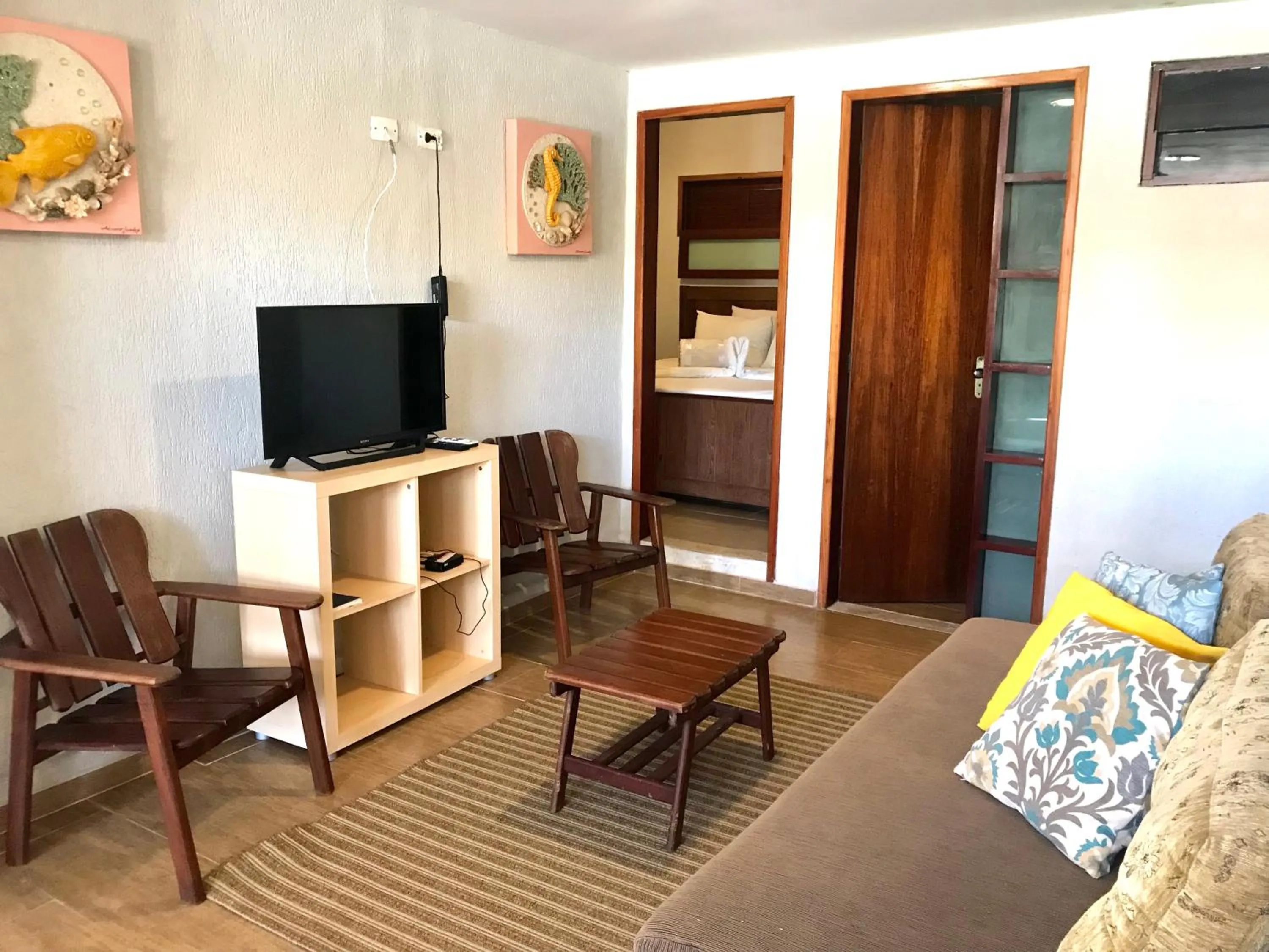 Seating area in Pousada Flor de Maraca