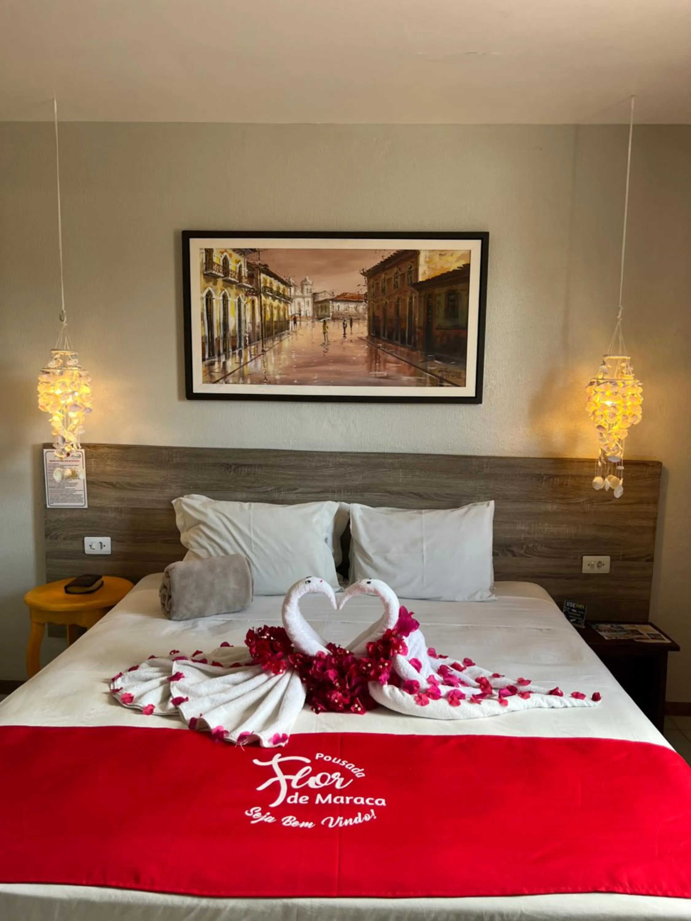 Bed in Pousada Flor de Maraca
