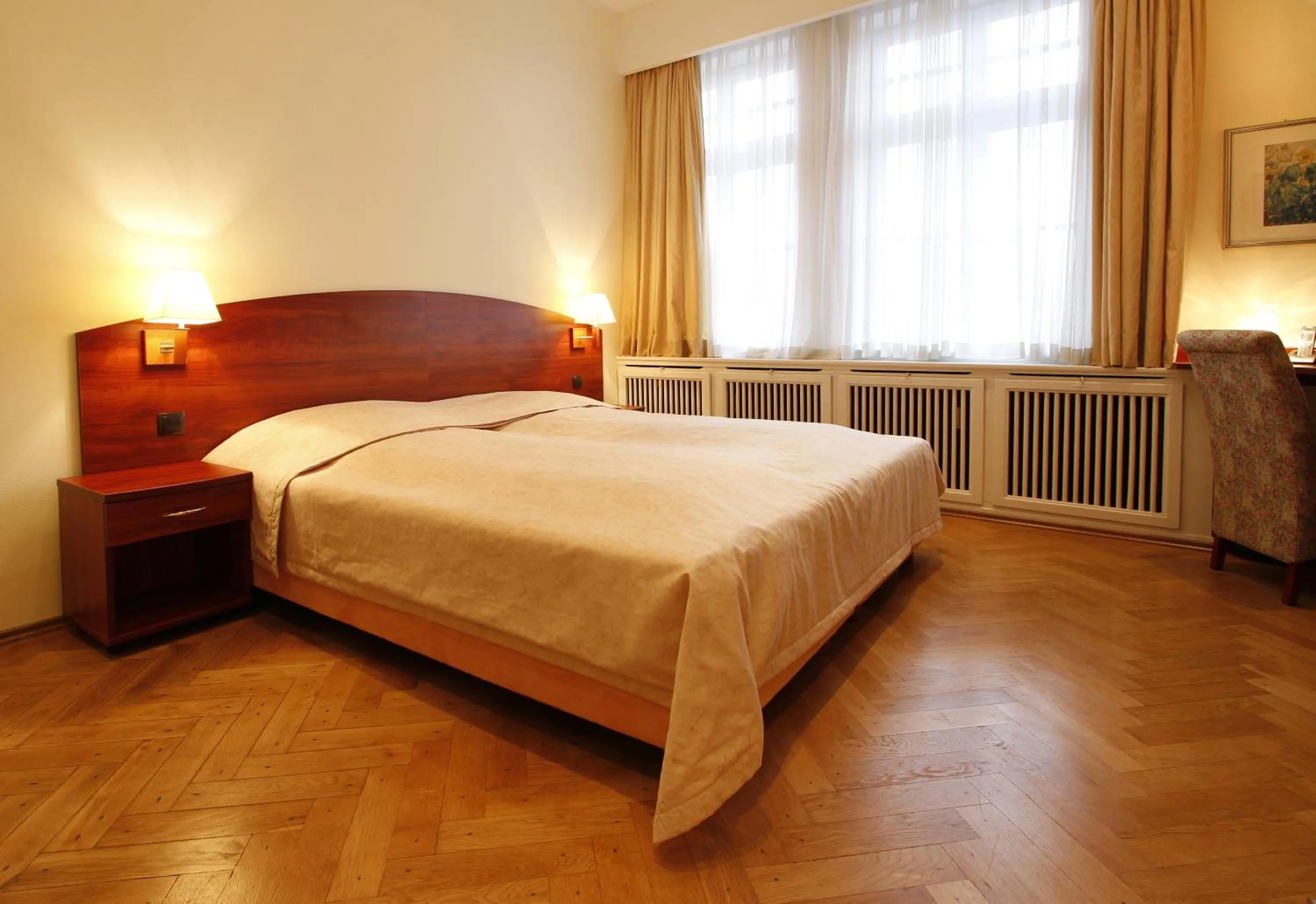 Bed in Hotel Preuss im Dammtorpalais