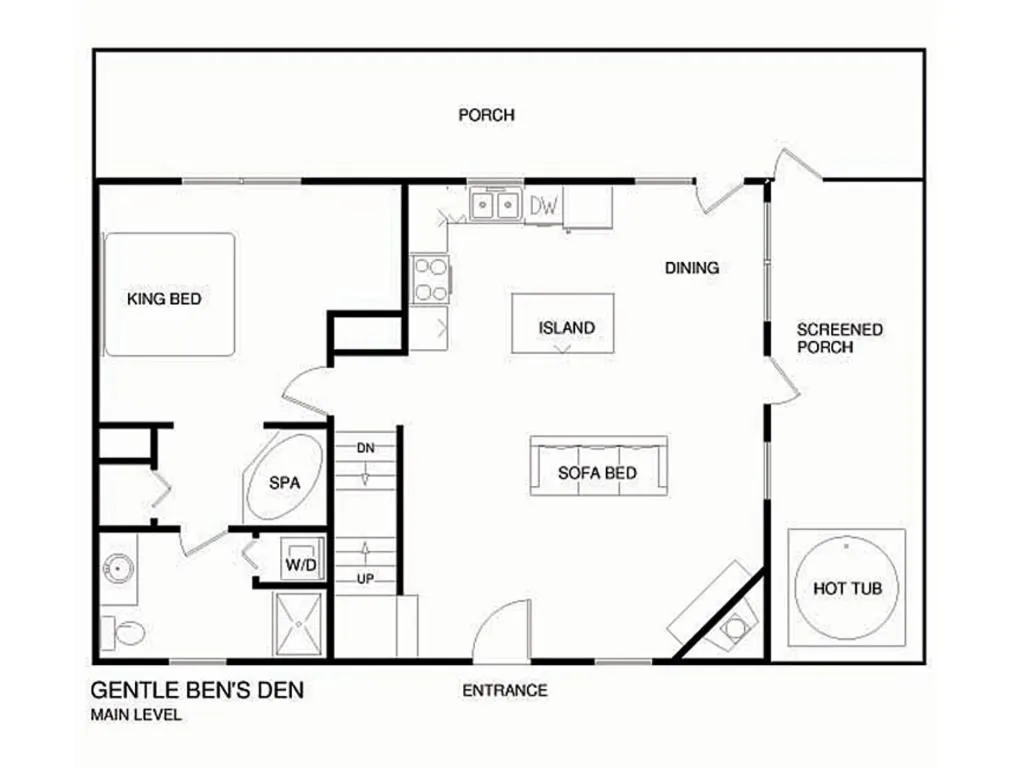 Floor plan in Gentle Bens Den
