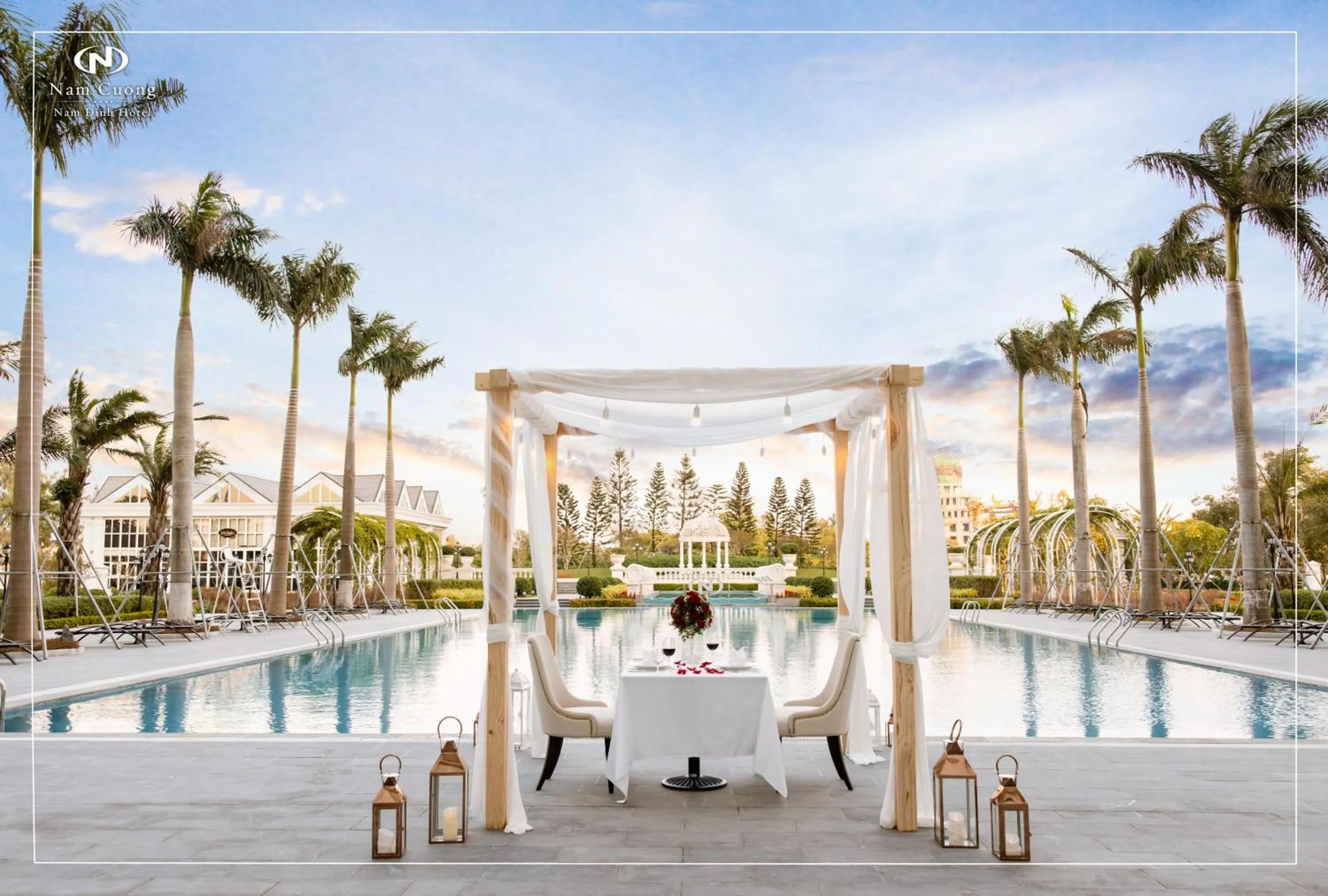 Swimming pool in Nam Cuong Nam Dinh Hotel