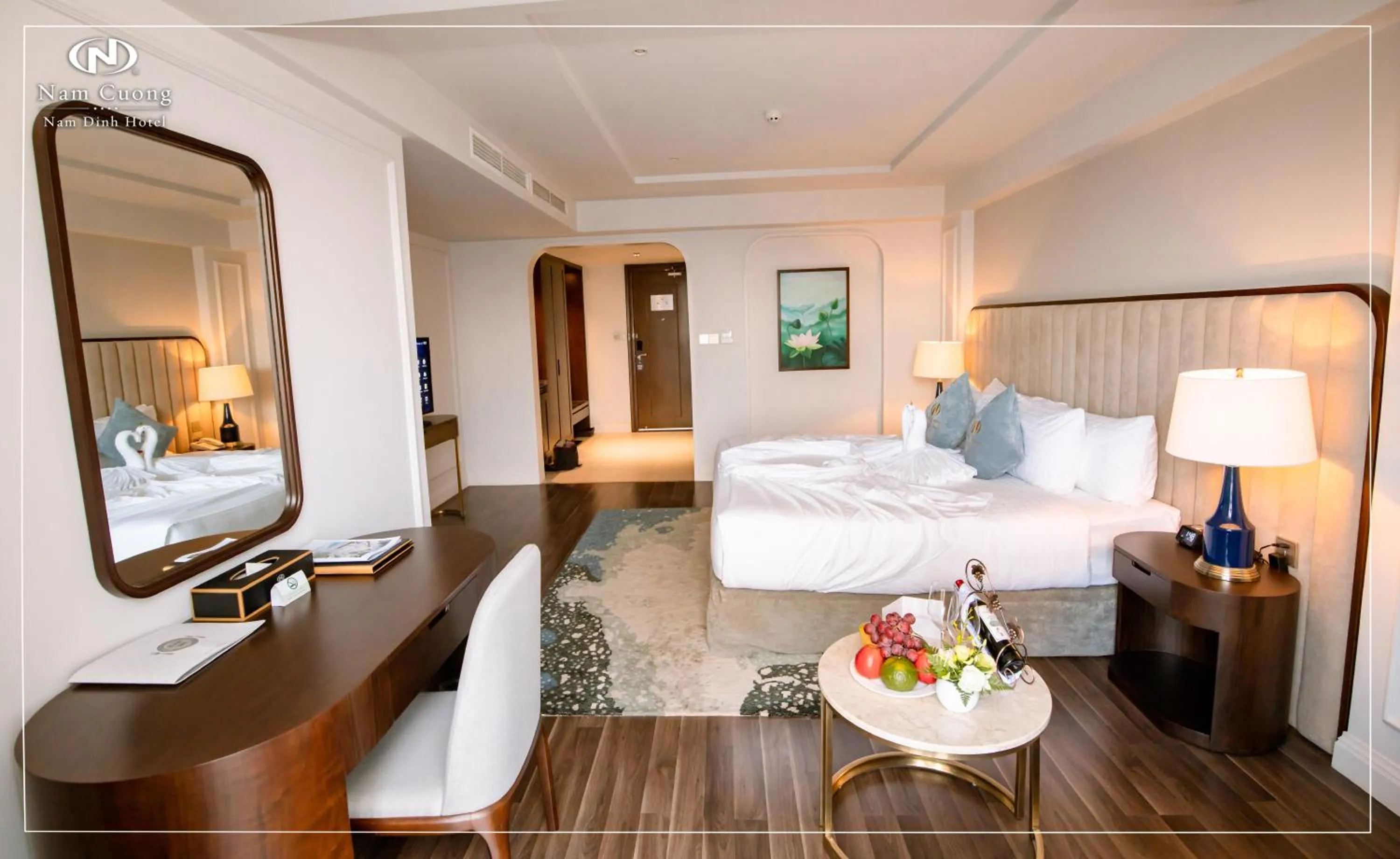 Photo of the whole room, Bed in Nam Cuong Nam Dinh Hotel