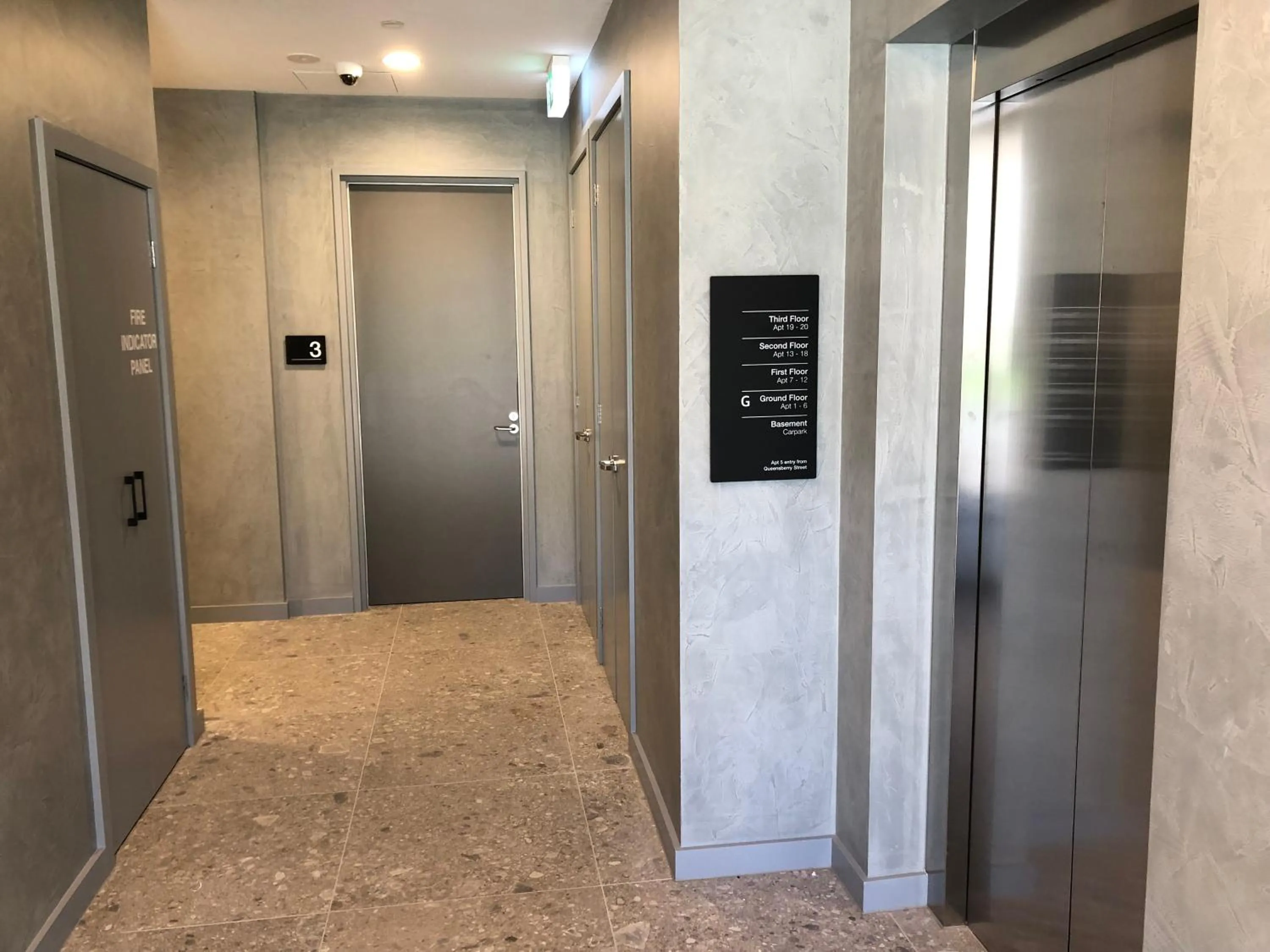 elevator in Q Squared Serviced Apartments