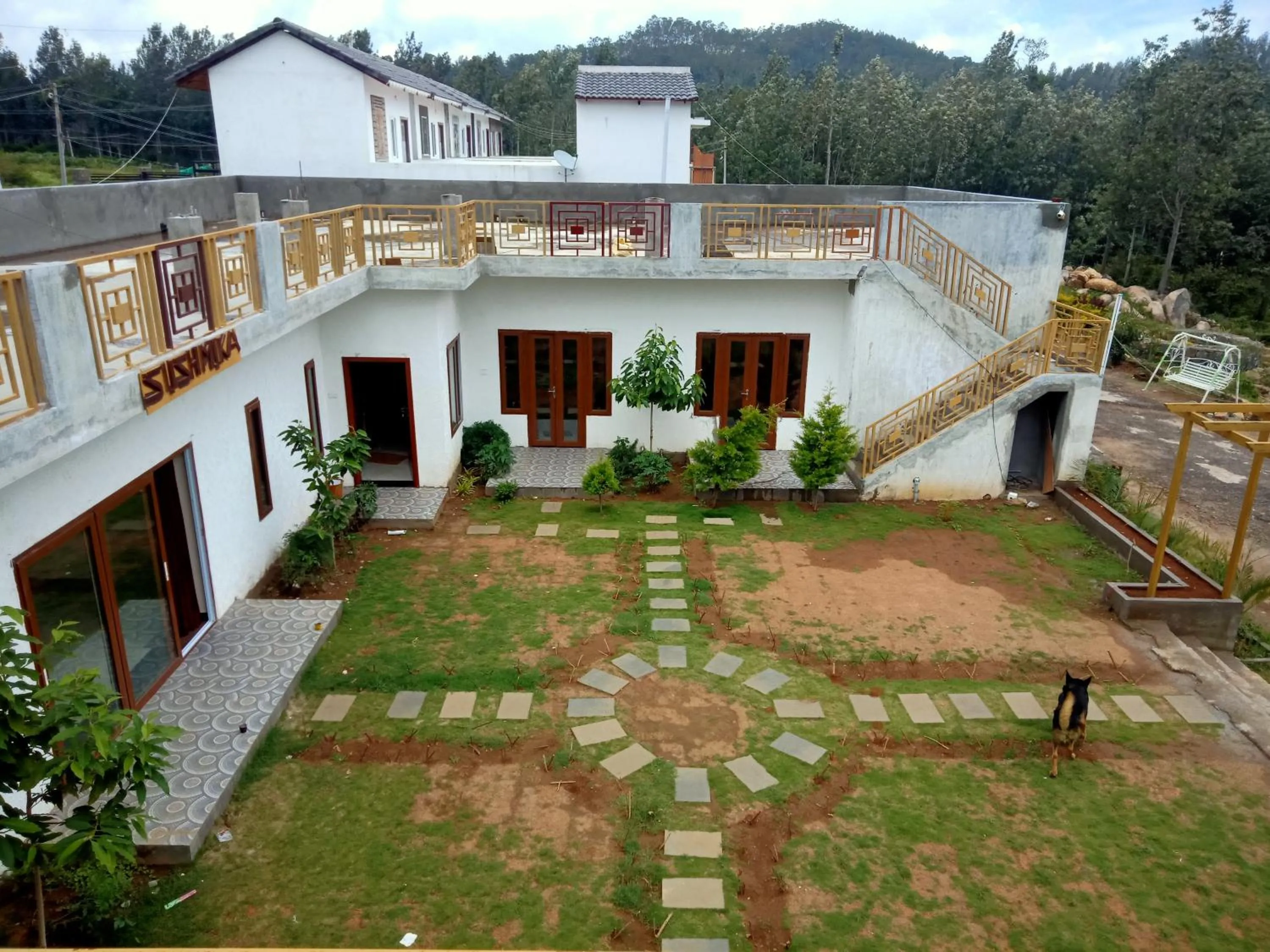 Garden view in Sushmika Resorts Inn