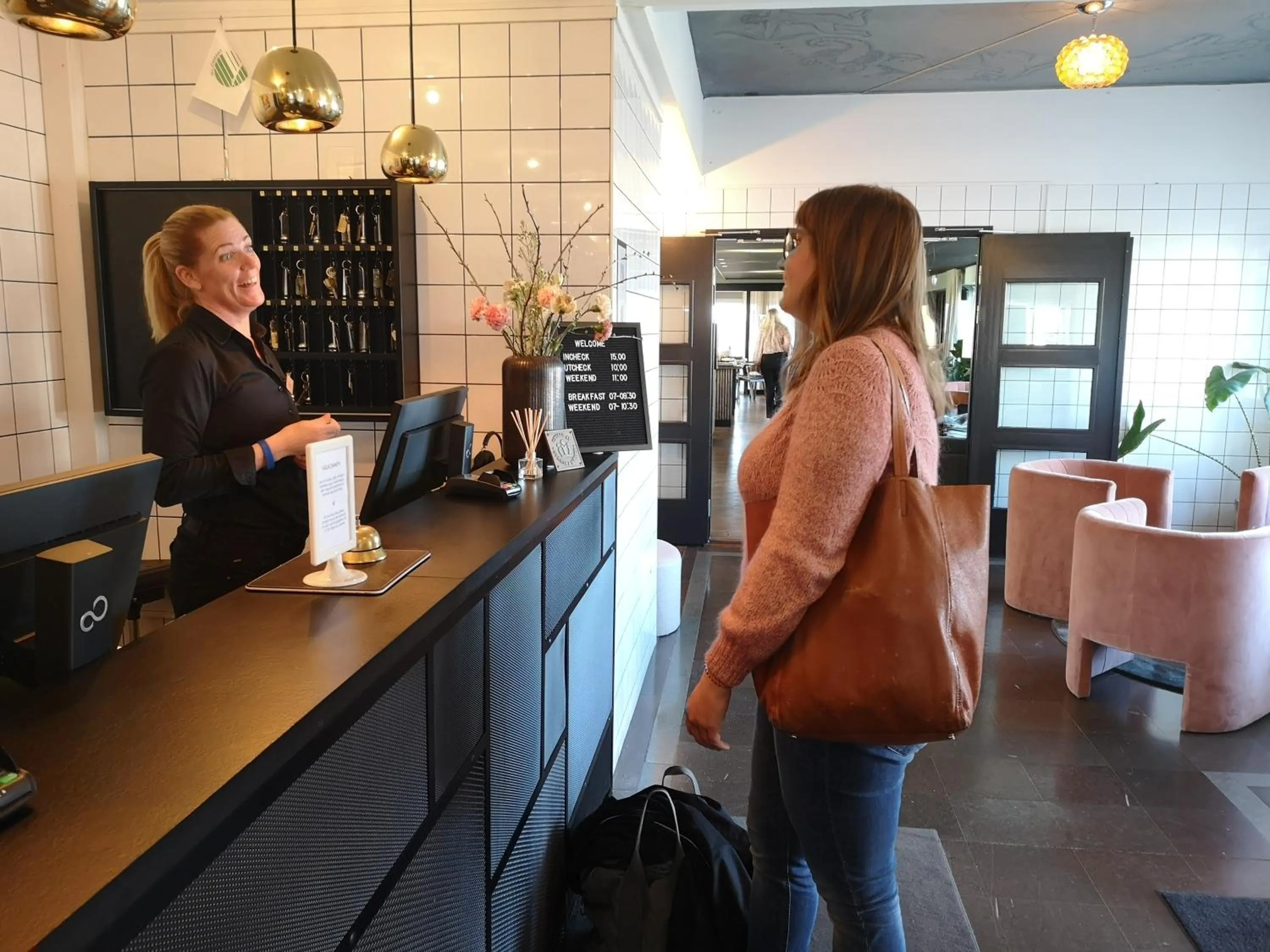 Lobby or reception in Hotell Kristina