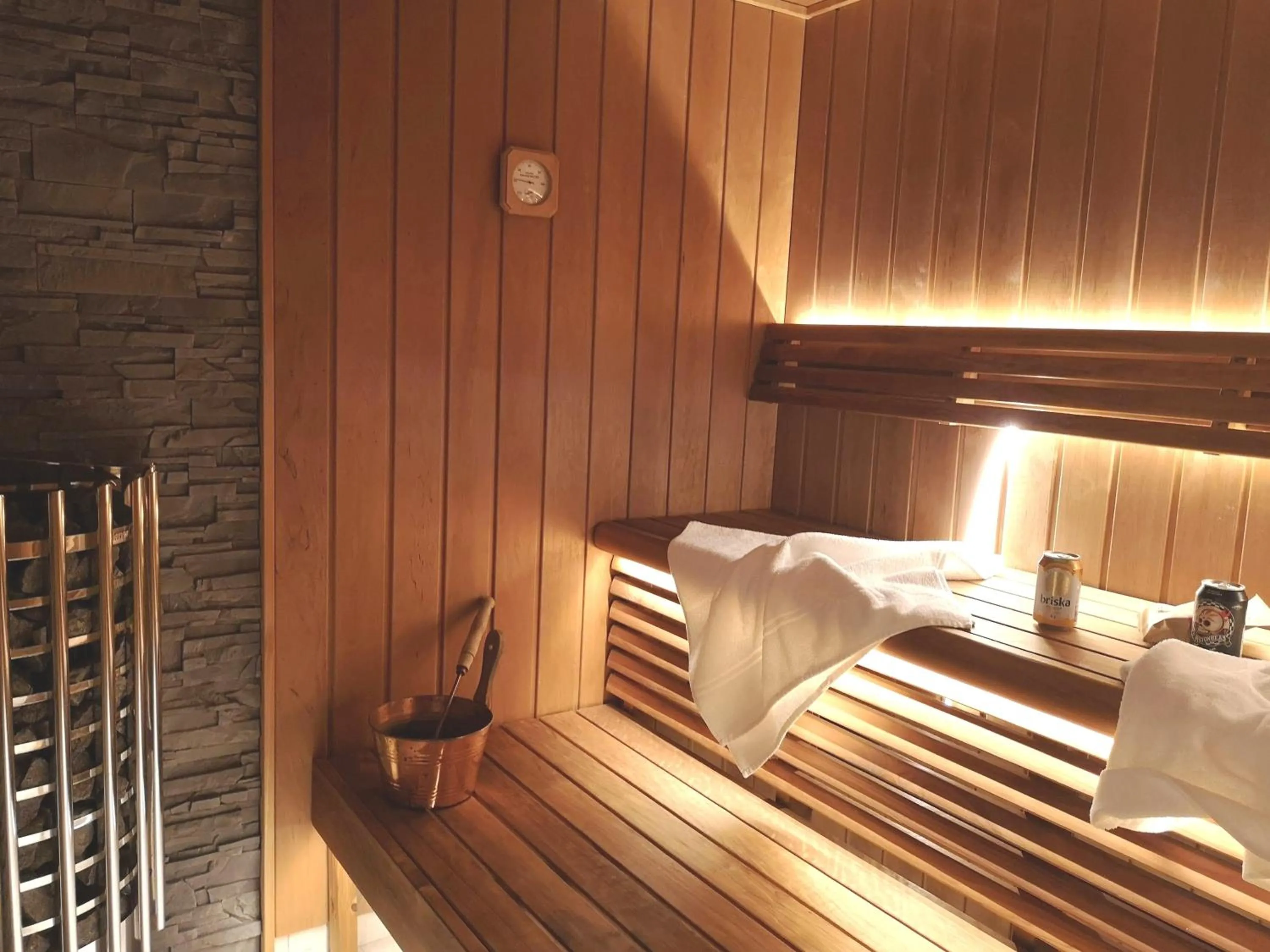 Sauna, Bed in Hotell Kristina