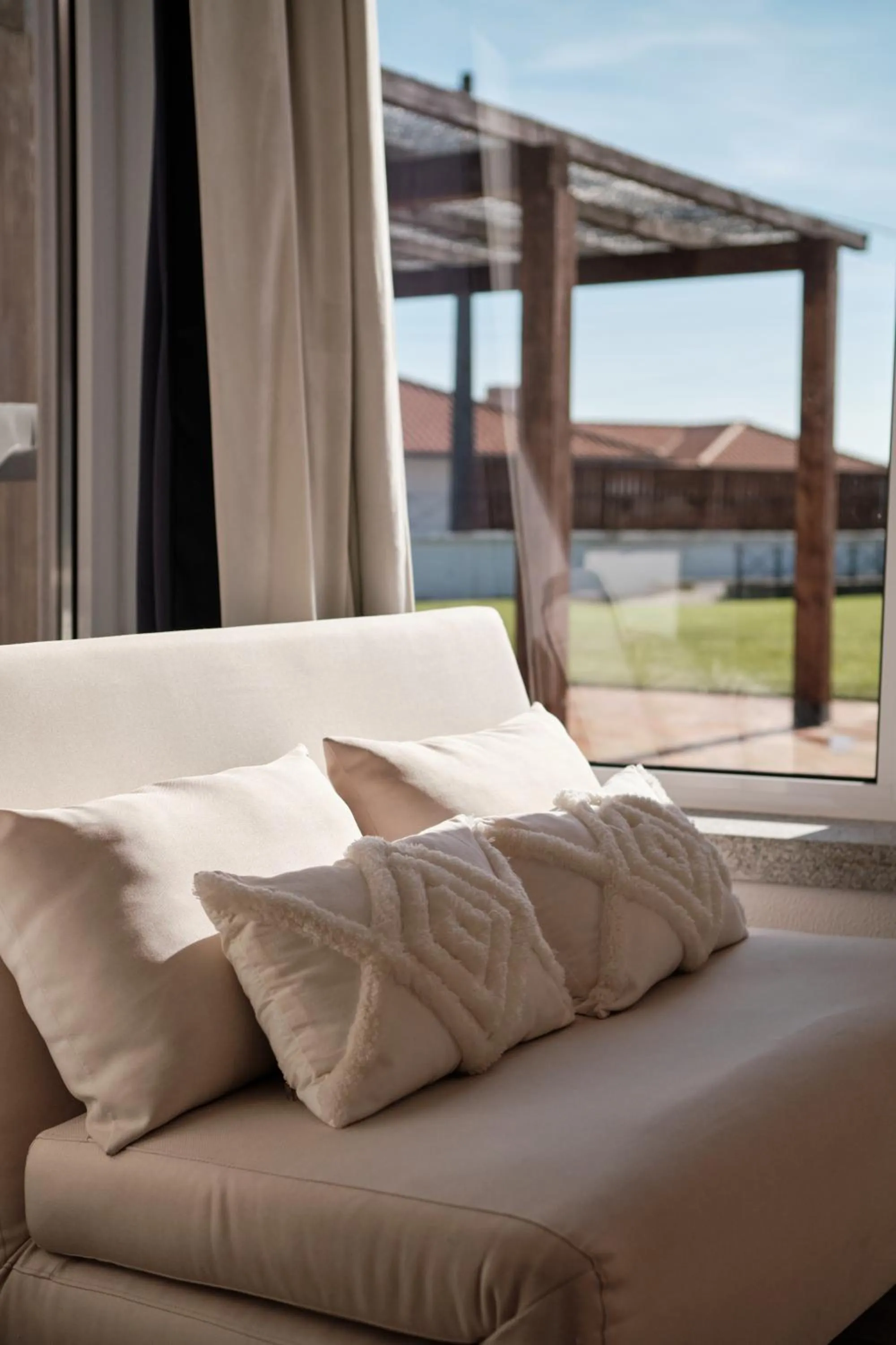 View (from property/room), Bed in A Casa Branca - with Pool & Jacuzzi