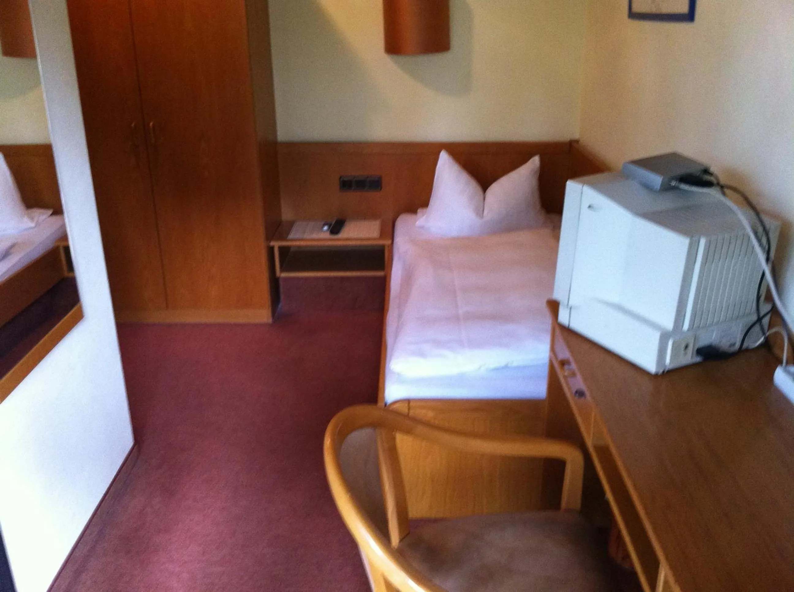 Bed in Hotel Bacchusstube garni