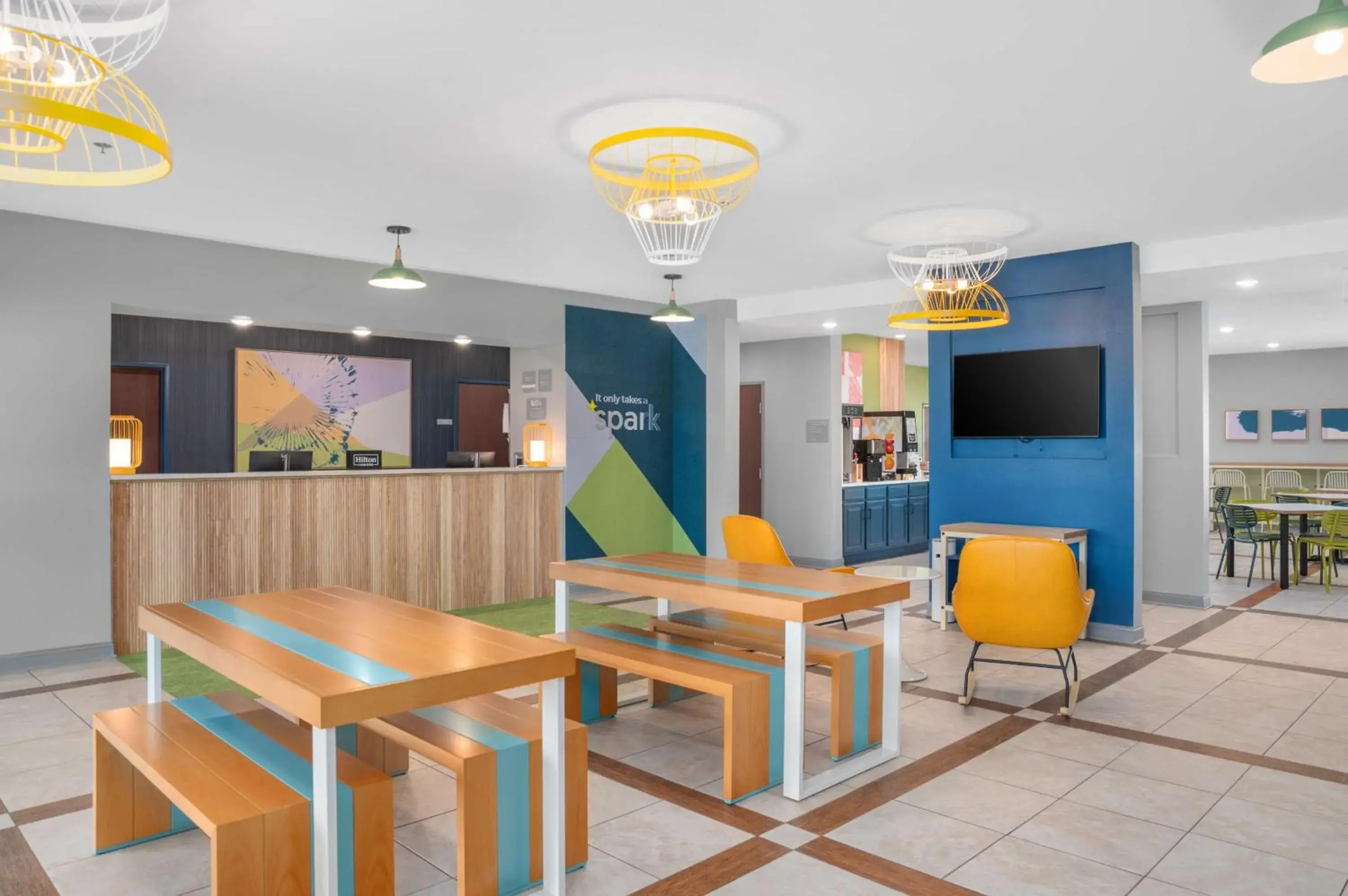 Lobby or reception in Spark by Hilton Minot Lobby or reception in Spark by Hilton Minot