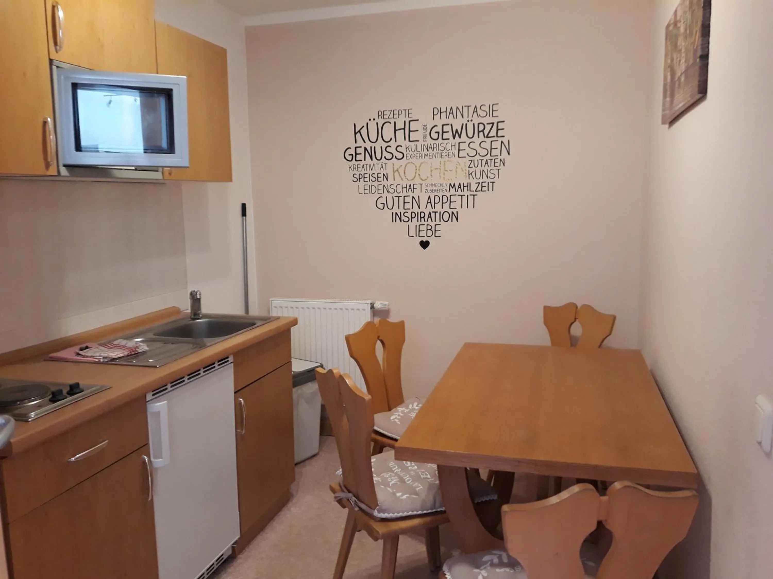 Kitchen or kitchenette in Hotel Vierenstraße