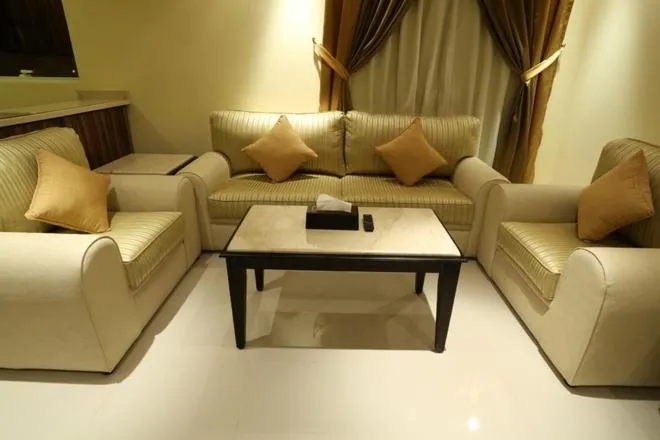 Living room in شقق توليب الروضه للشقق المخدومة