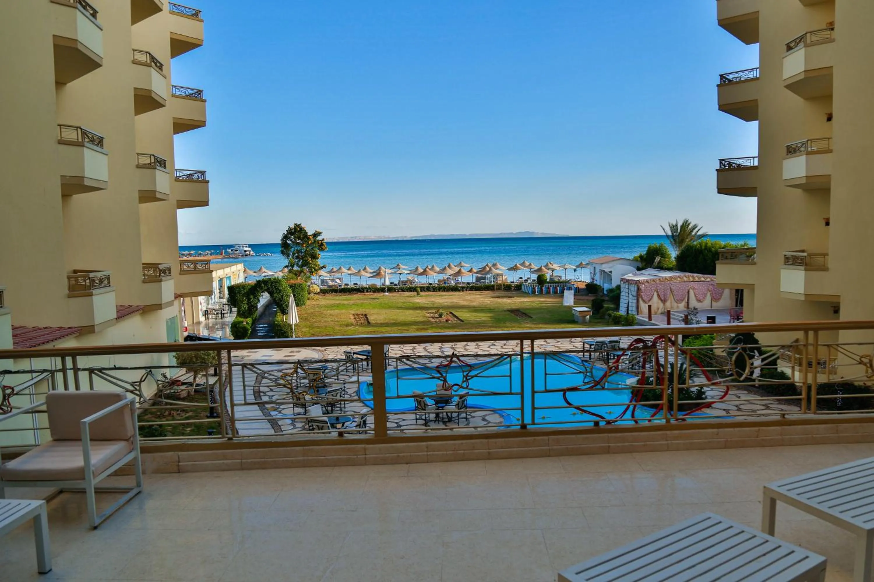 Bird's eye view in Magic Beach Hotel Hurghada