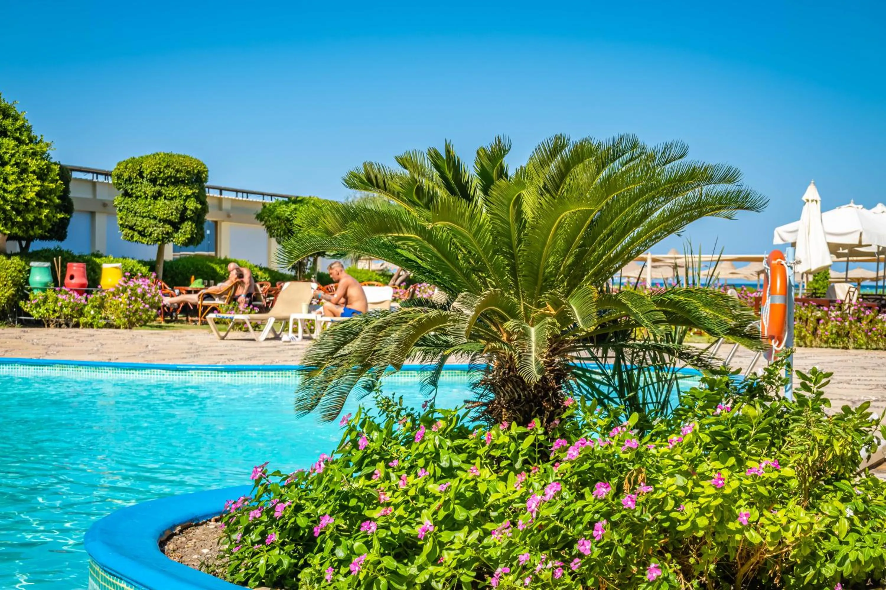 Pool view in Magic Beach Hotel Hurghada