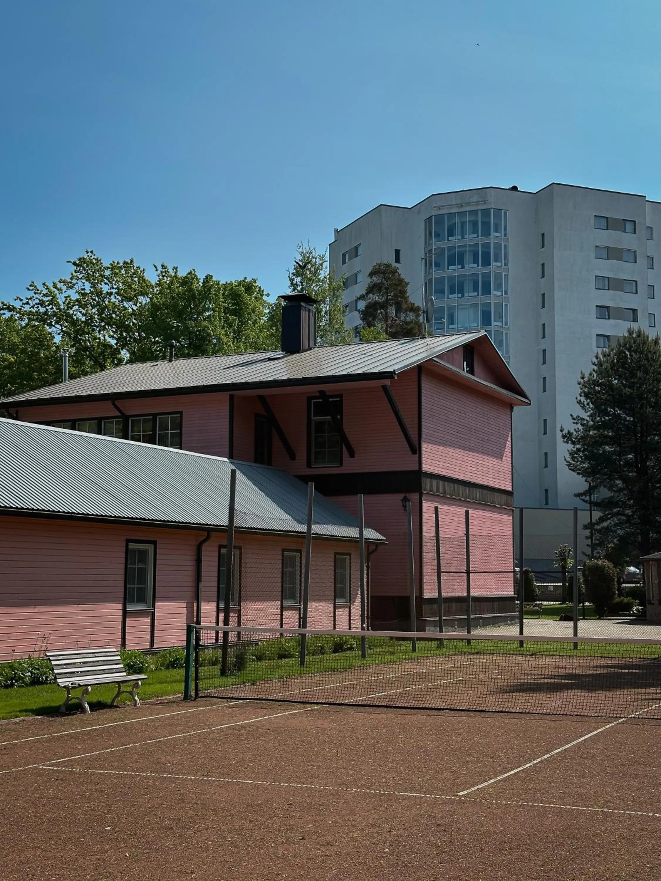 Tennis court in Pansionaat Valentina
