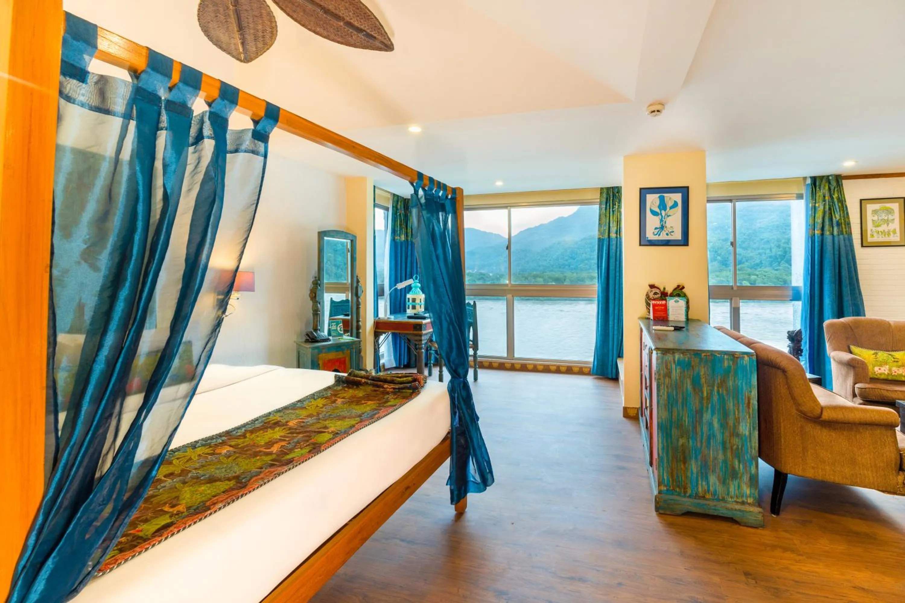 Photo of the whole room, Bed in GANGA KINARE- A Riverside Boutique Resort, Rishikesh