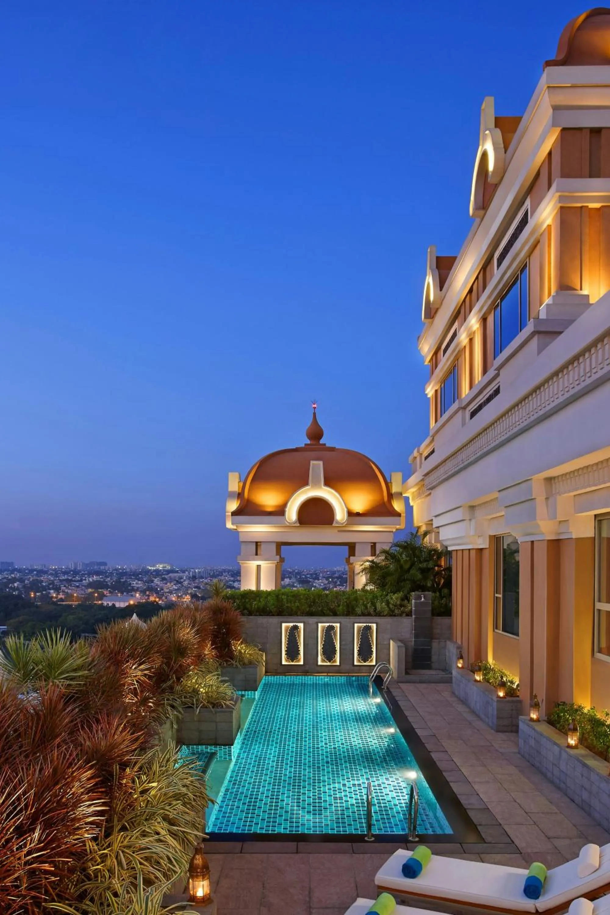 Swimming pool in ITC Grand Chola, a Luxury Collection Hotel, Chennai