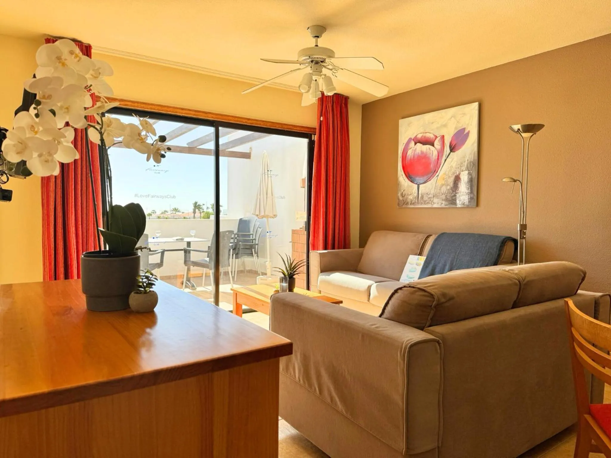 Living room in Fairways Club