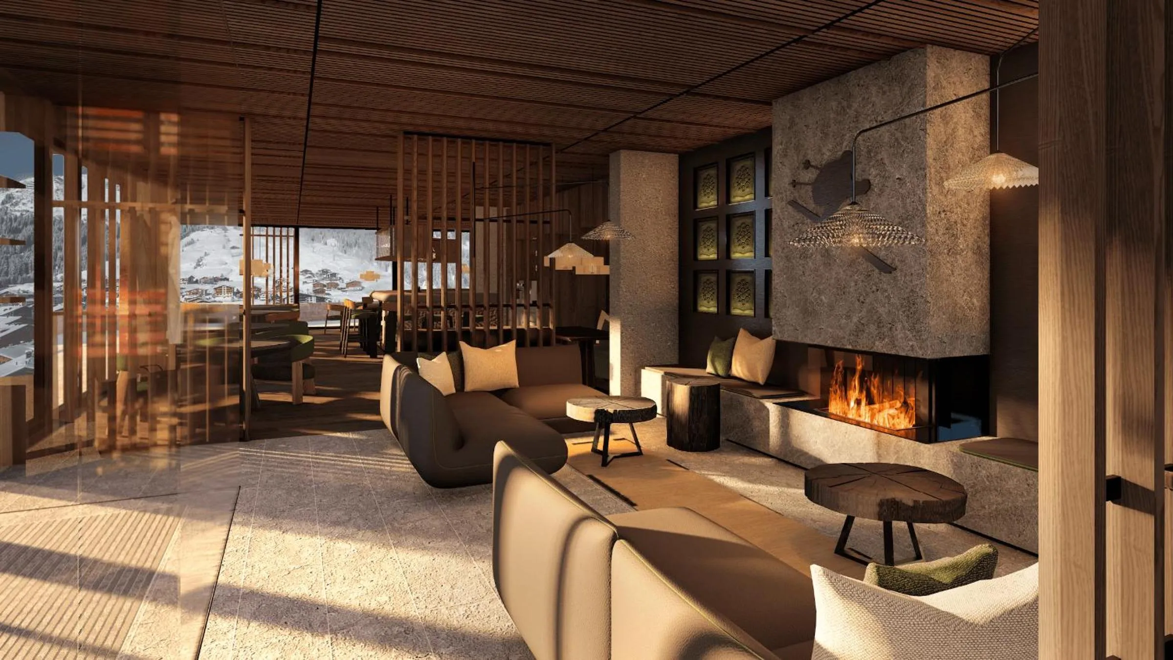 Restaurant/places to eat in Hotel Kristberg in Lech - New hotel with Spa - opening Dezember 4th, 2025