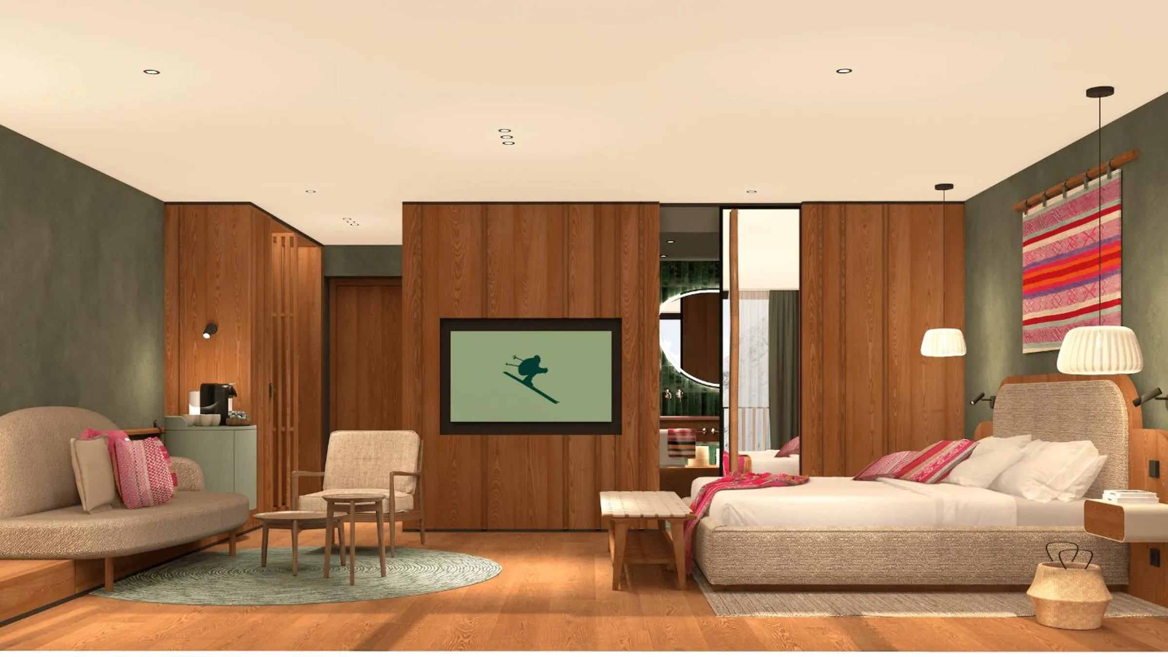 Bed in Hotel Kristberg in Lech - New hotel with Spa - opening Dezember 4th, 2025