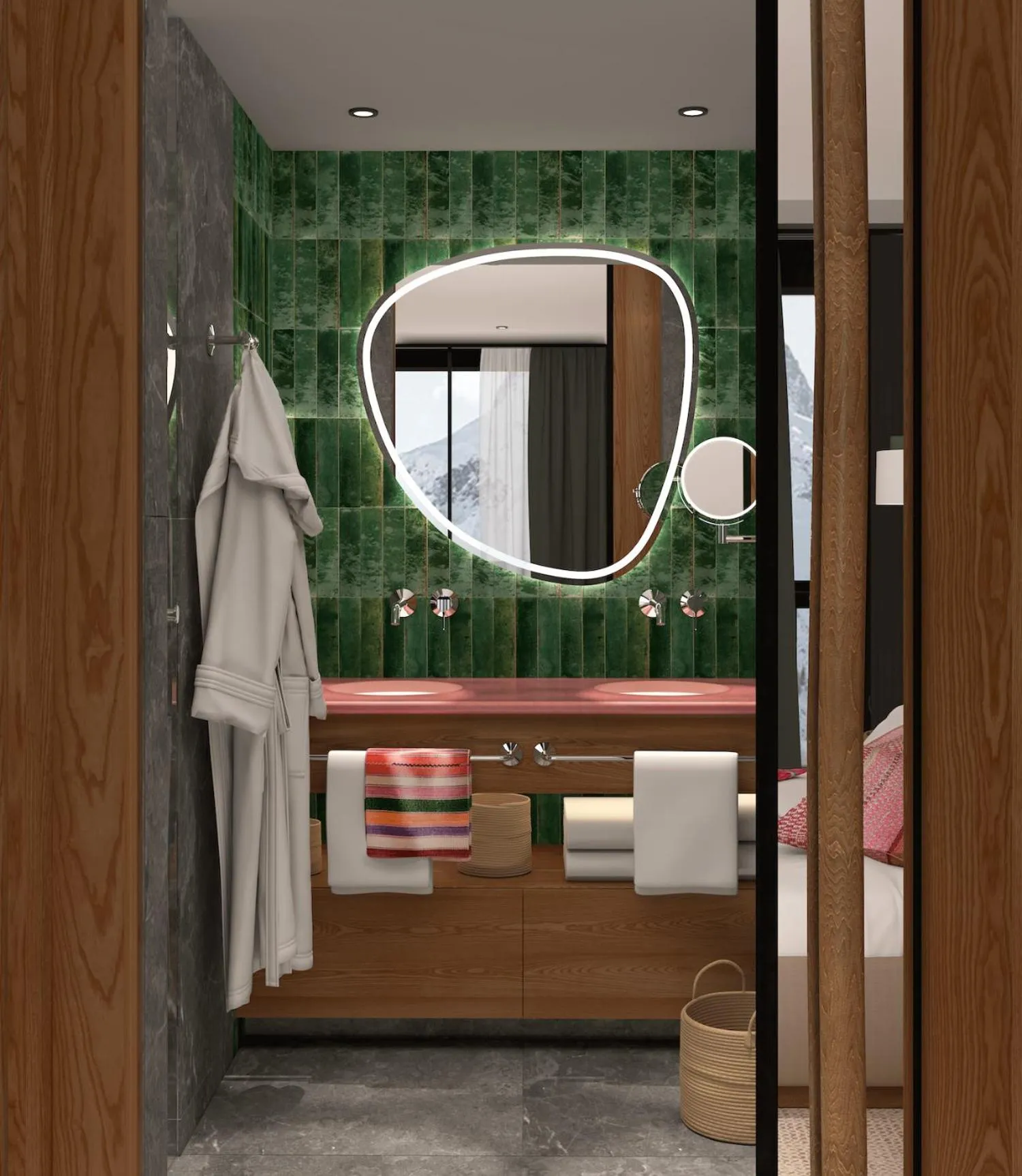 Bathroom in Hotel Kristberg in Lech - New hotel with Spa - opening Dezember 4th, 2025