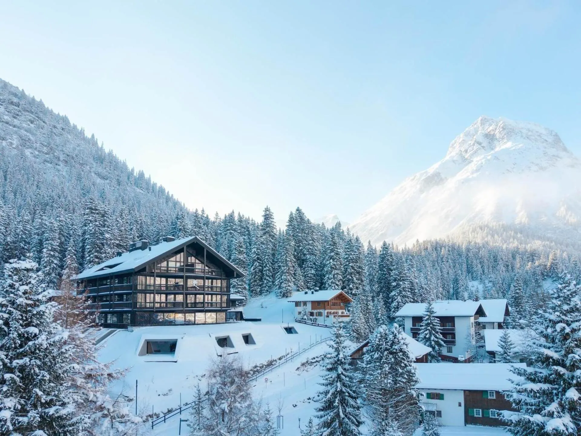 Property building in NEW Hotel Kristberg in Lech - new opening since December 2025