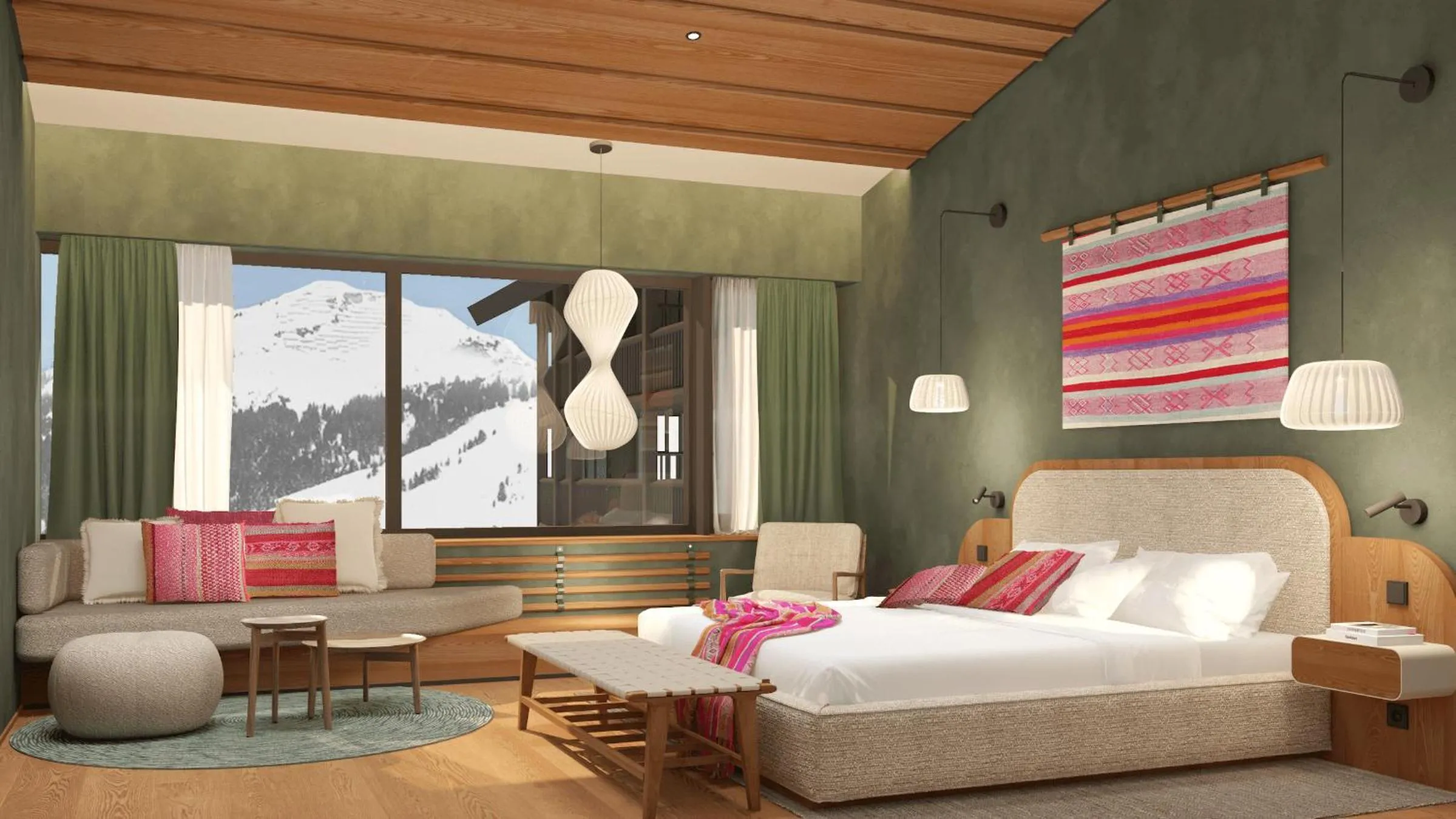 Bed in Hotel Kristberg in Lech - New hotel with Spa - opening Dezember 4th, 2025