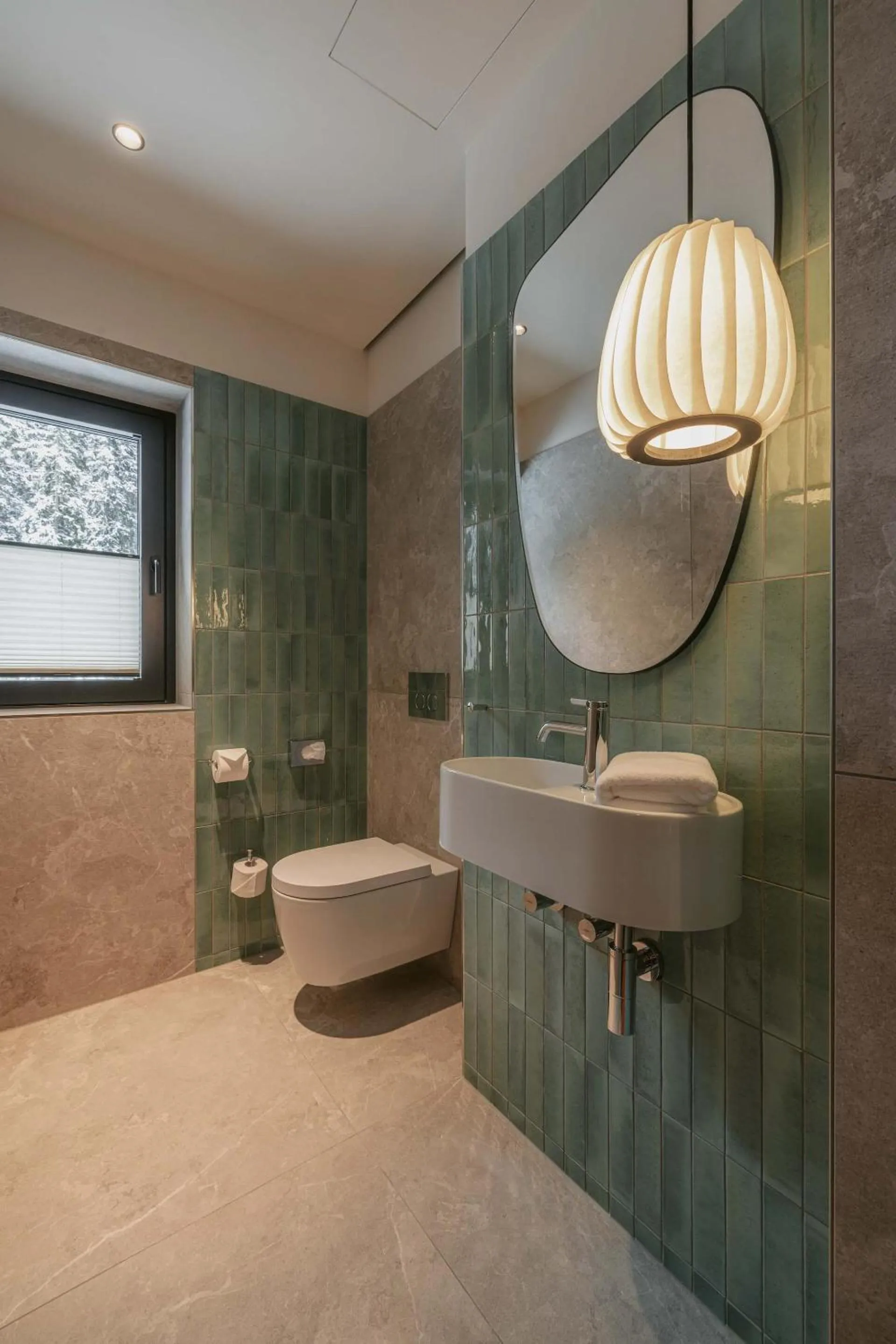 Bathroom in NEW Hotel Kristberg in Lech - new opening since December 2025