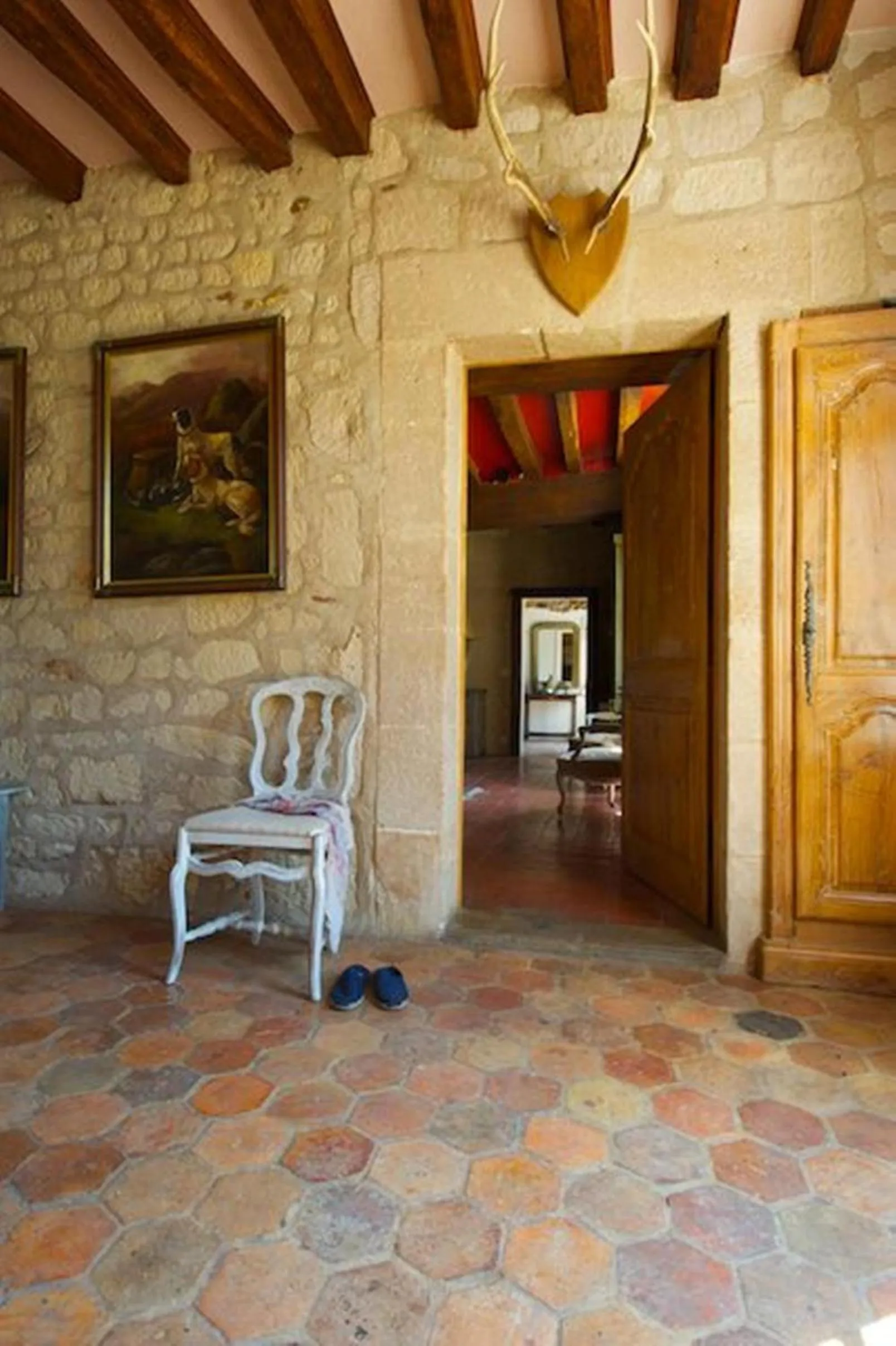Decorative detail in Manoir de la Foulquetiere