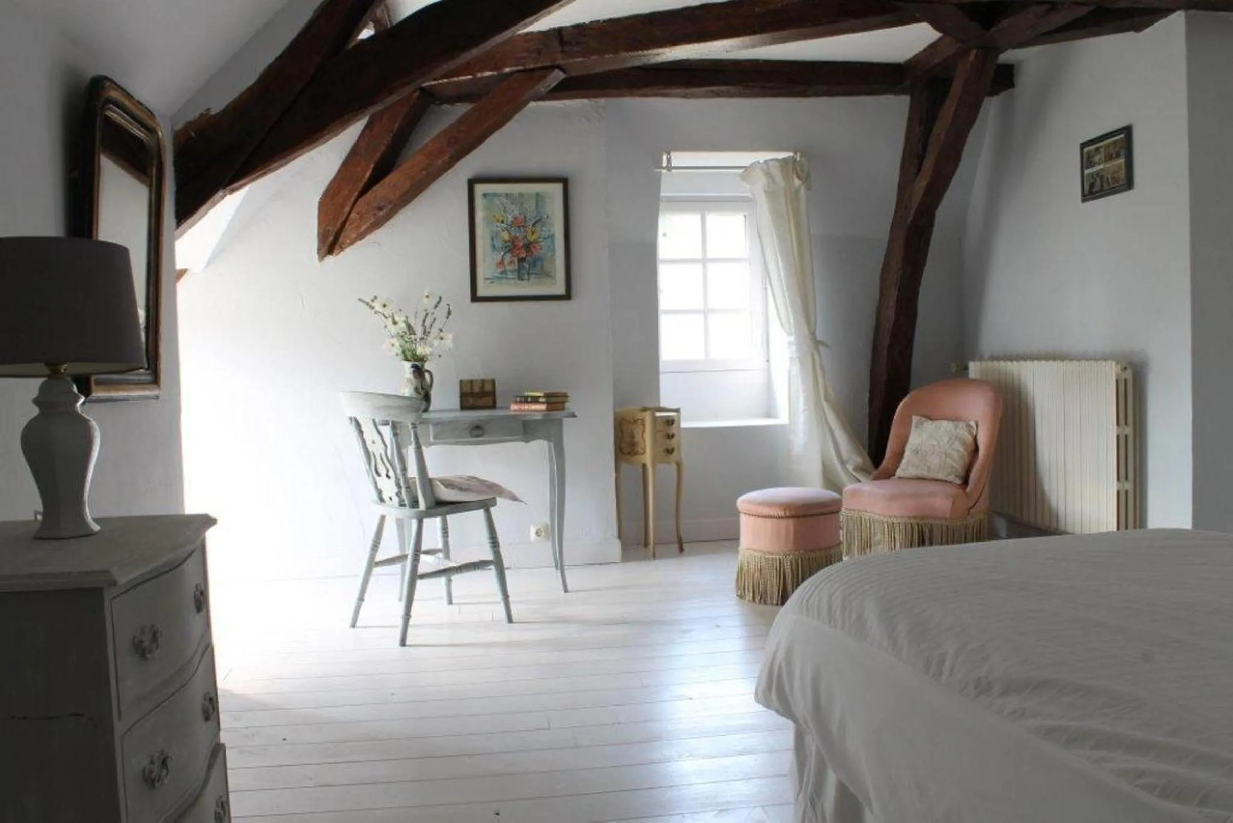 Seating area, Bed in Manoir de la Foulquetiere