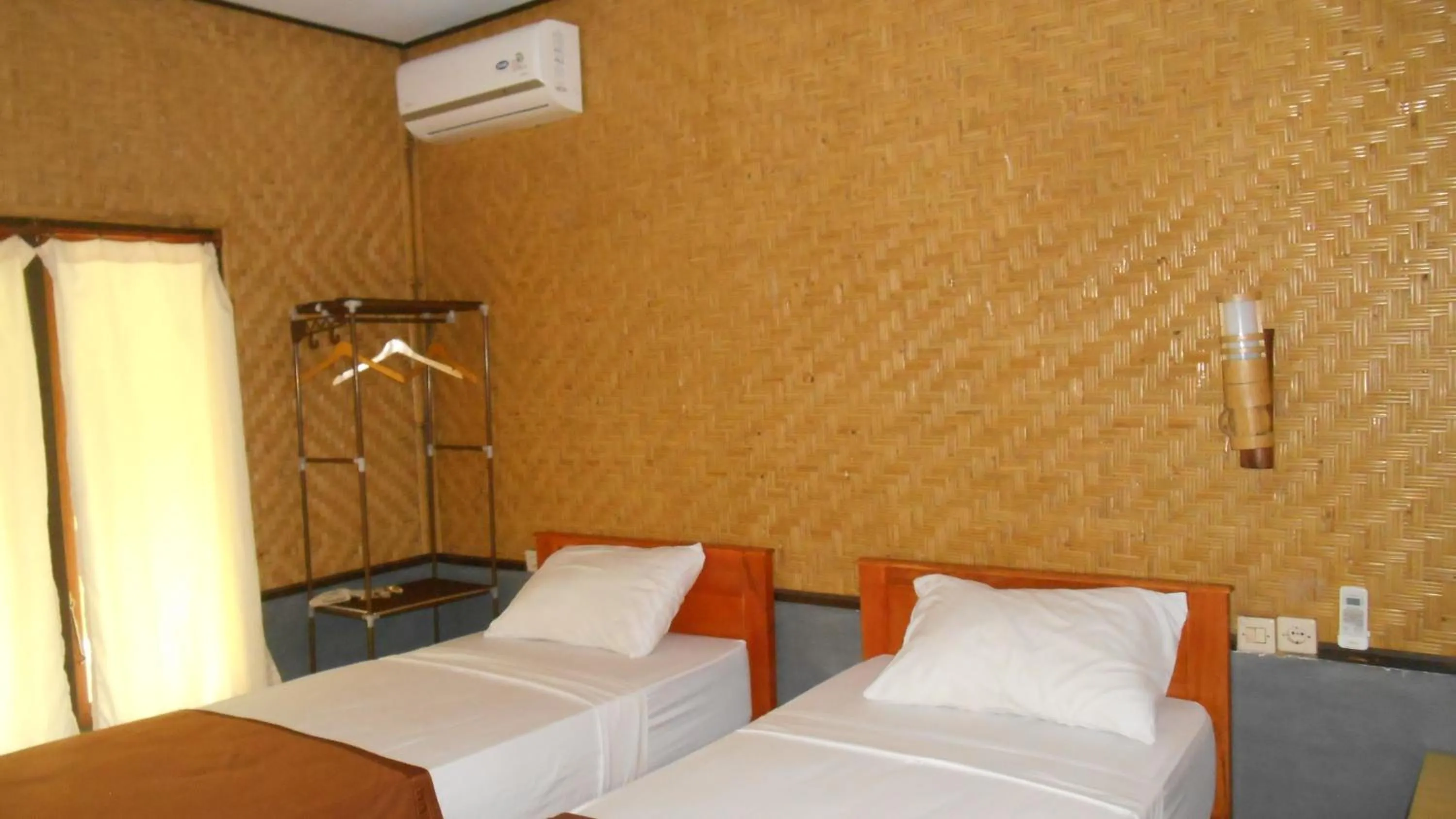 View (from property/room), Bed in Taman Menjangan homestay by SnorkelingMenjangan