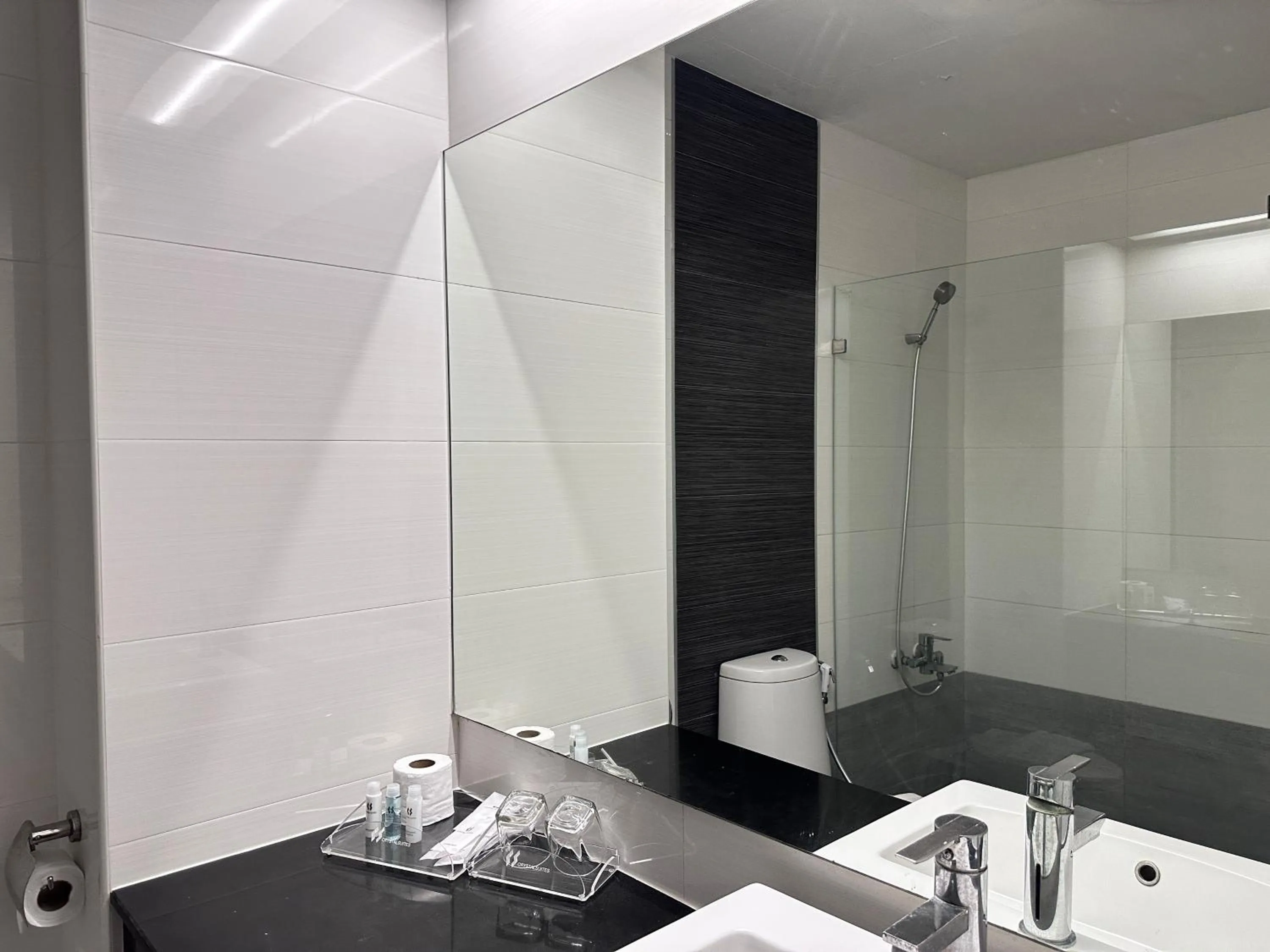 Bathroom in Crystal Suites Suvarnbhumi Airport