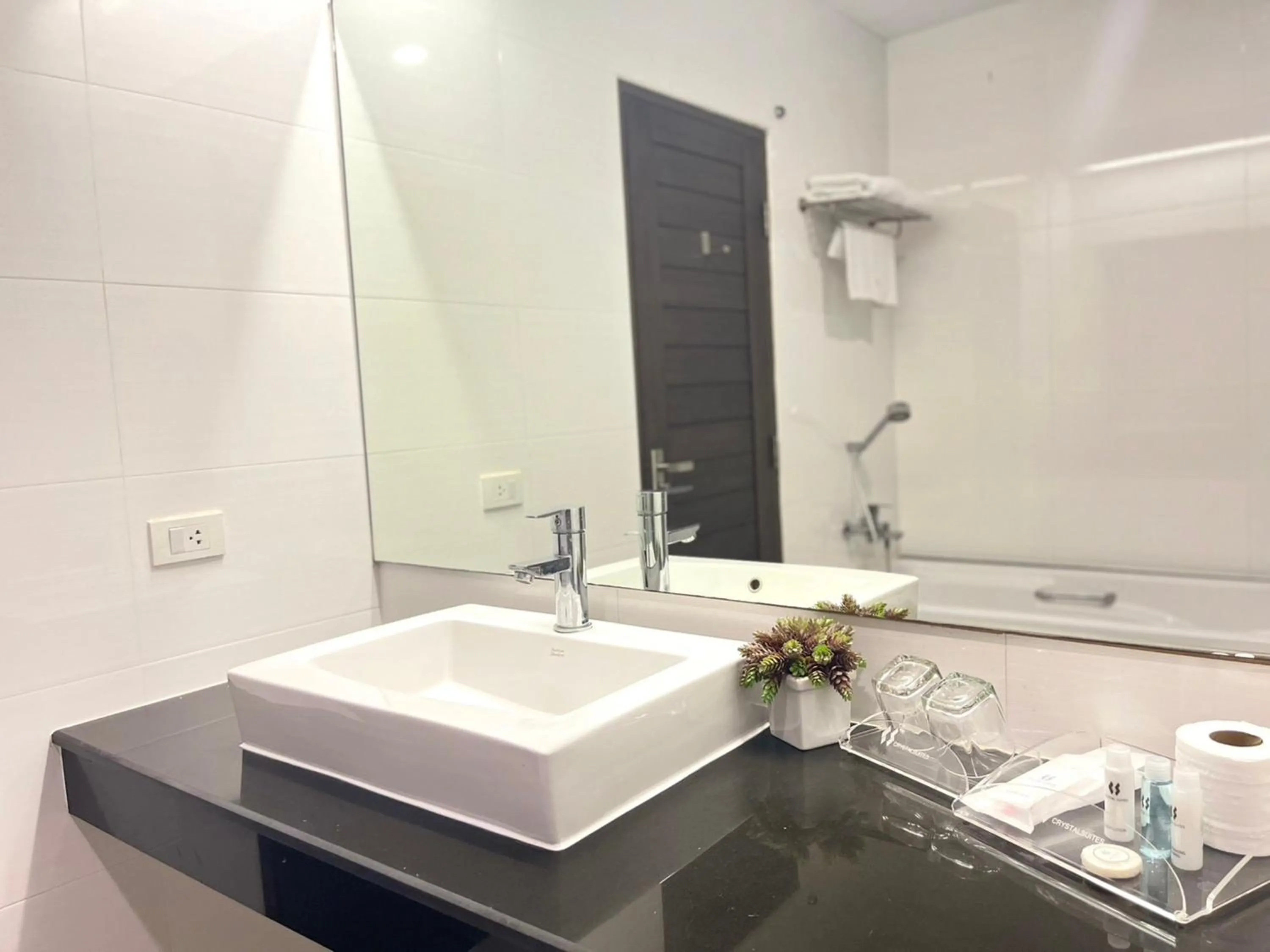 Bathroom in Crystal Suites Suvarnbhumi Airport