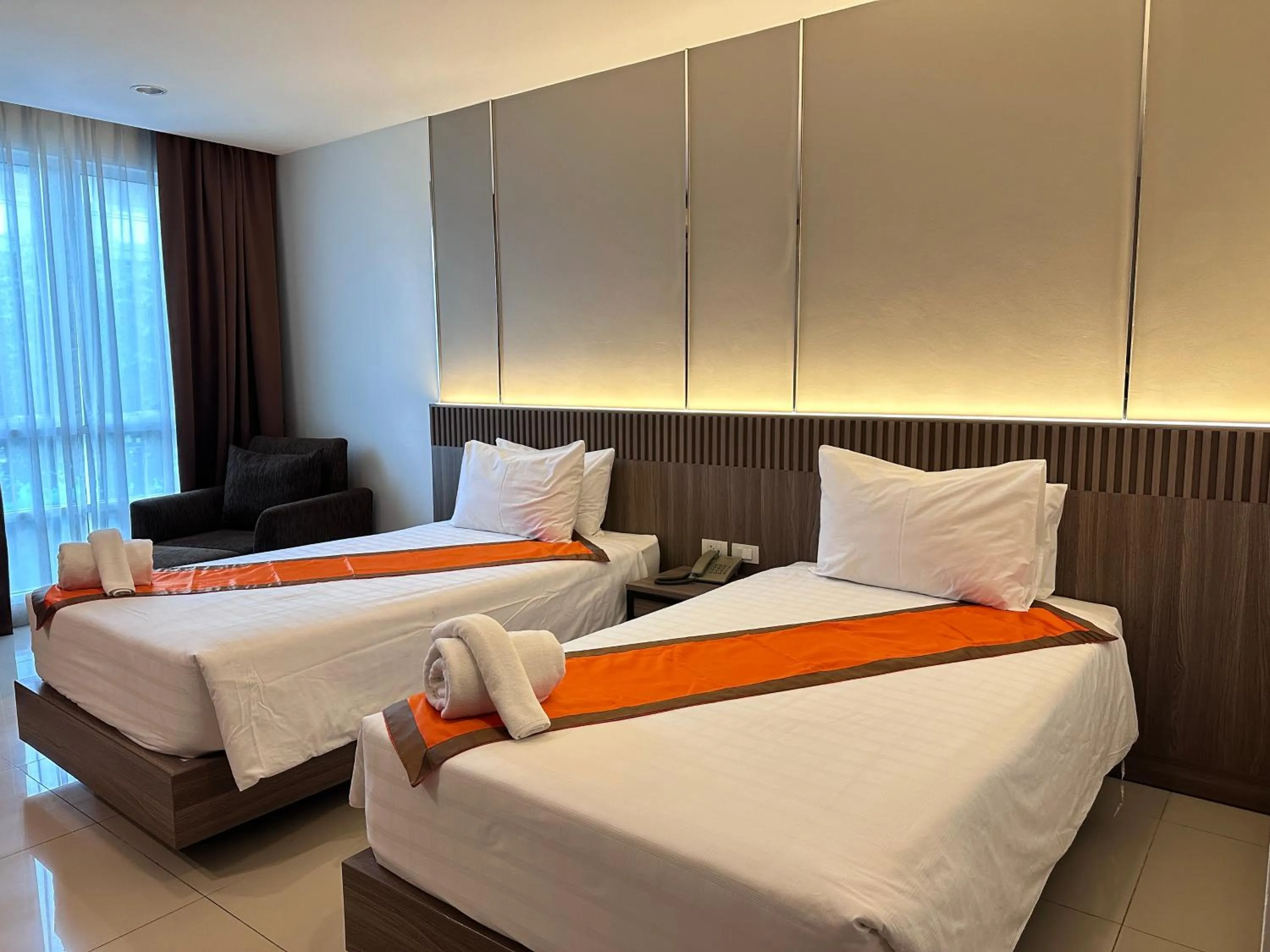 Bed in Crystal Suites Suvarnbhumi Airport