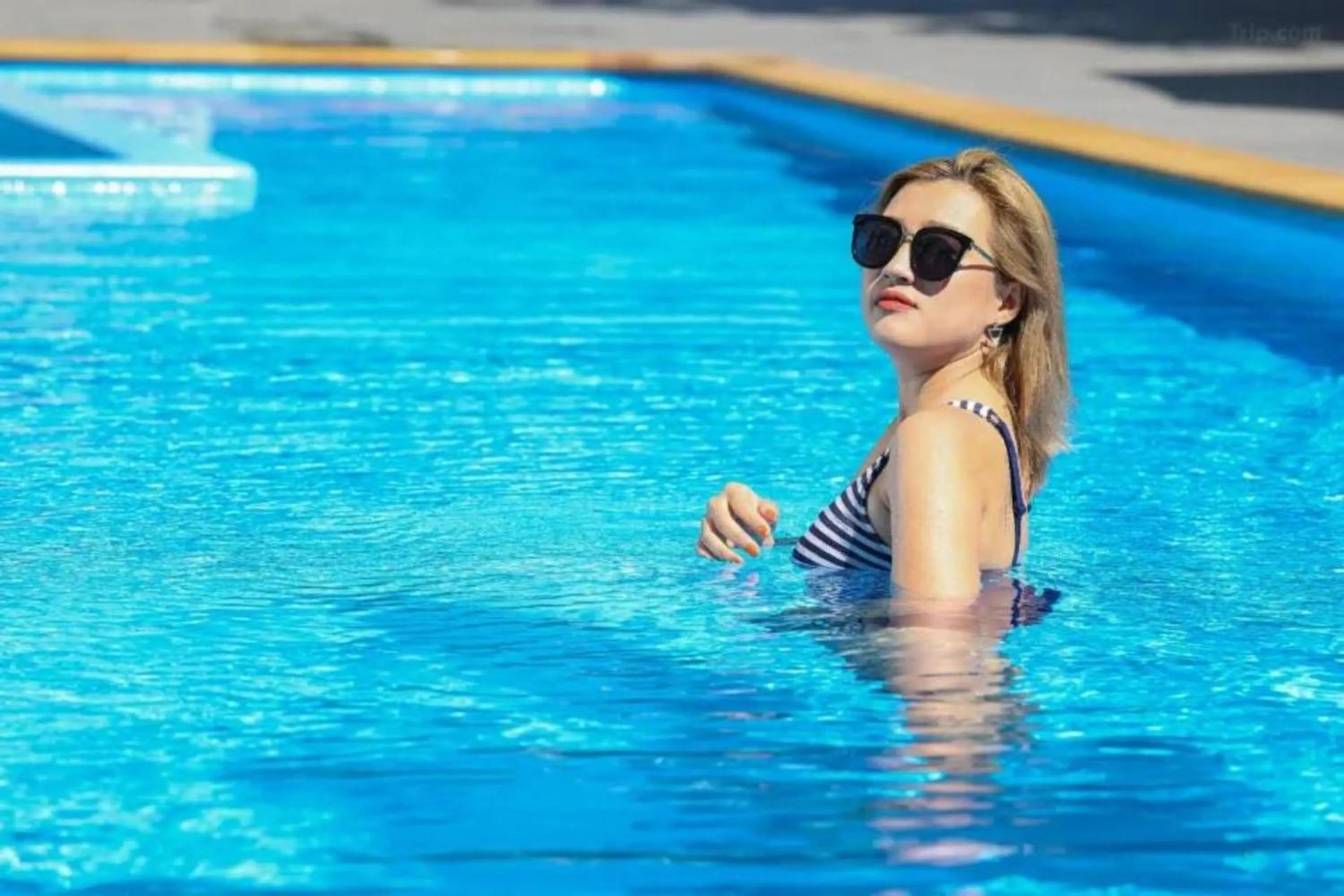 Pool view in Crystal Suites Suvarnbhumi Airport