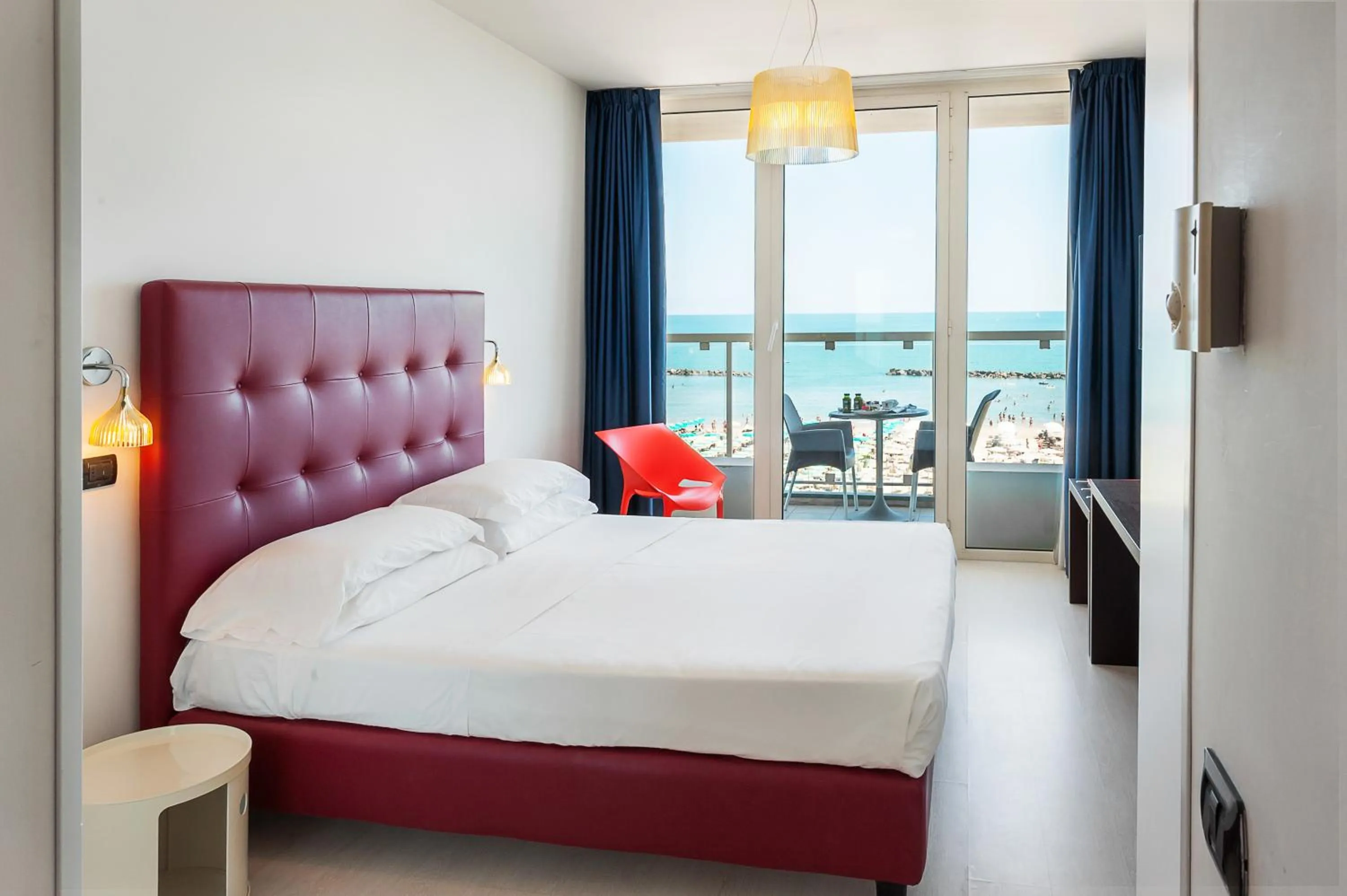 Bed in Hotel Villa Corallo