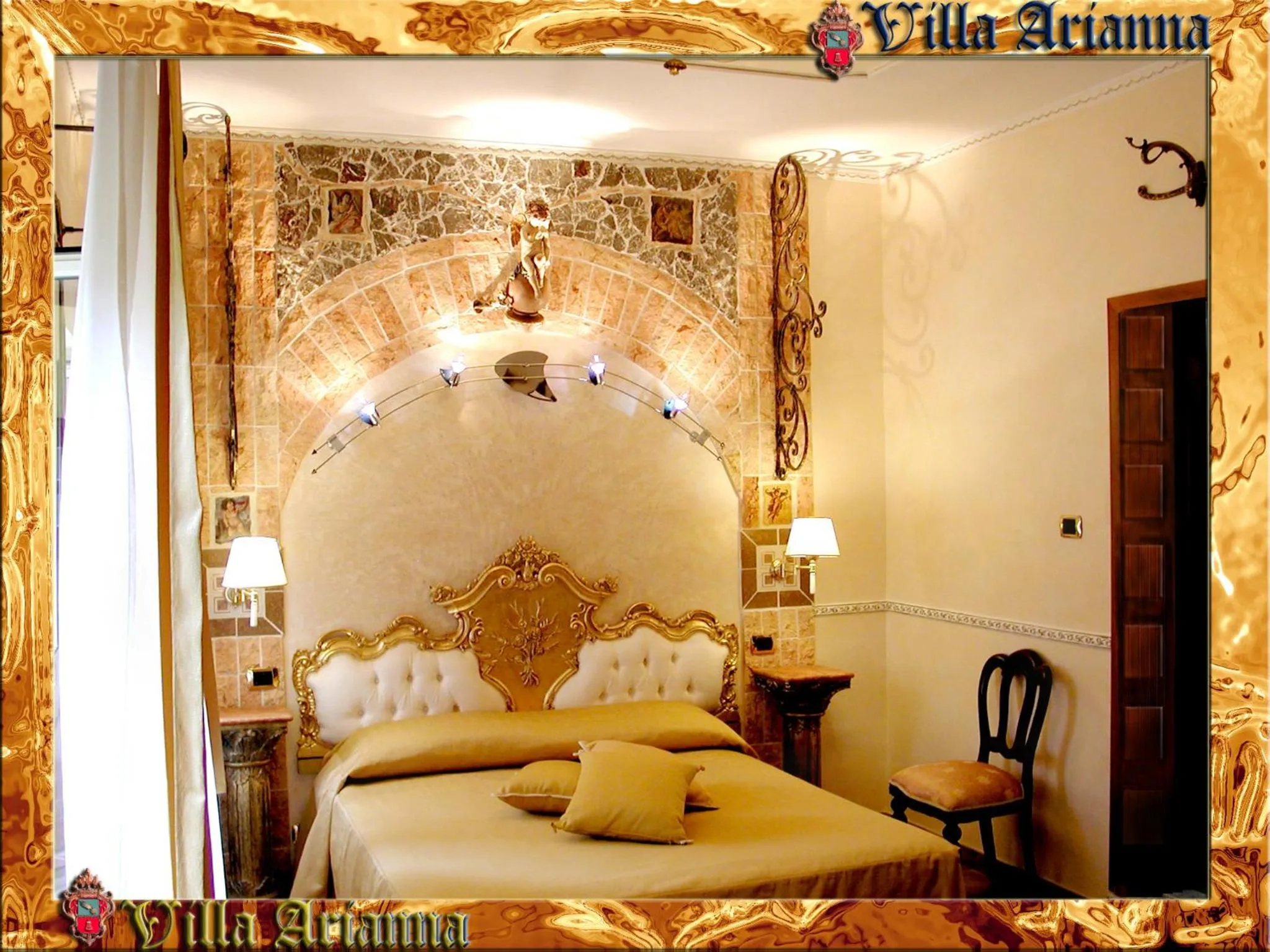 Bed in Villa Arianna B&B