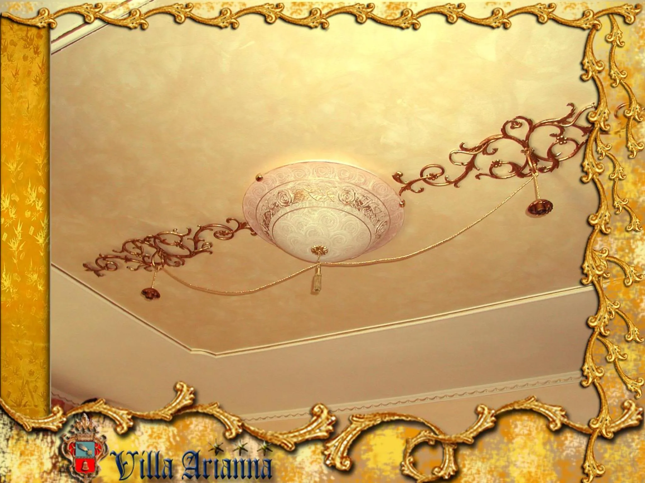 Decorative detail in Villa Arianna B&B