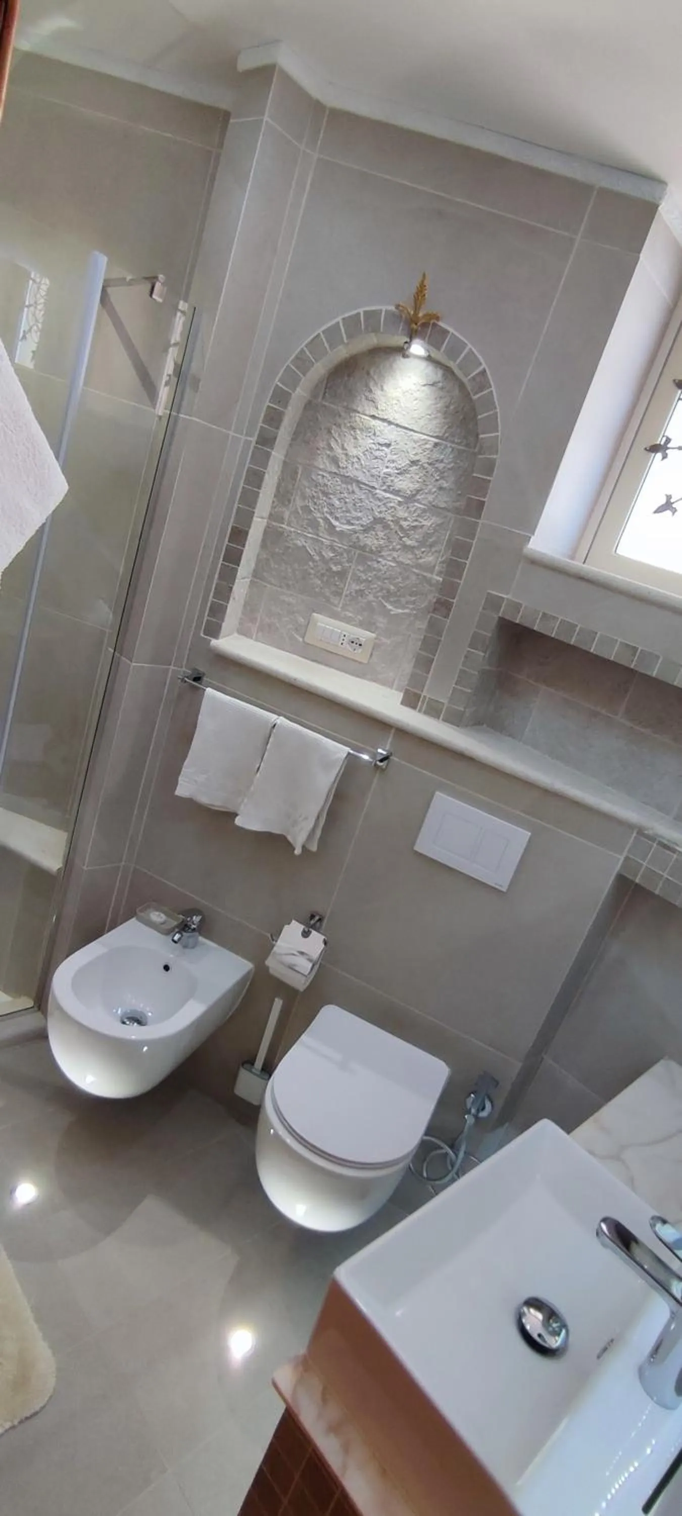 Shower in Villa Arianna B&B