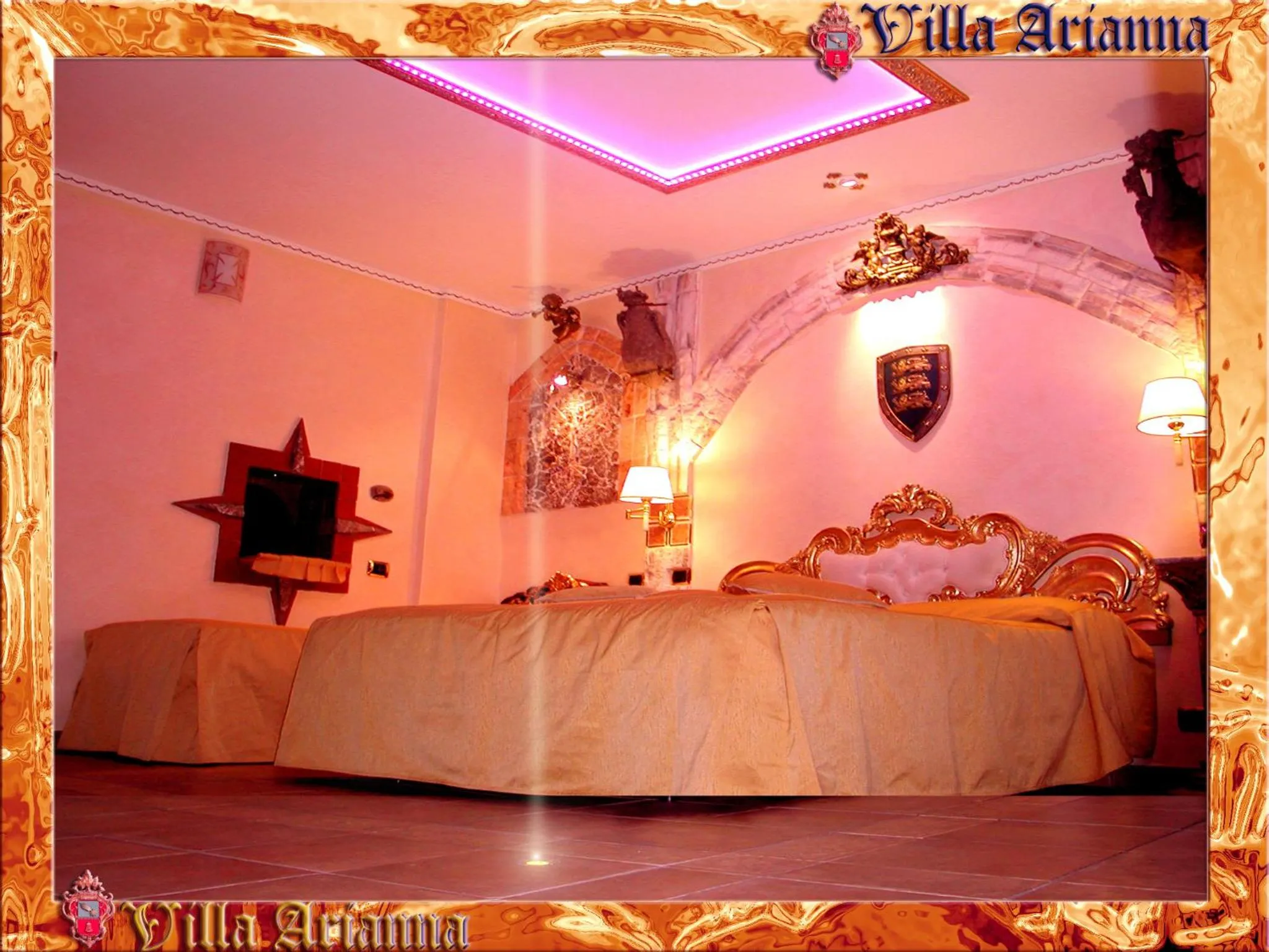 Bed in Villa Arianna B&B