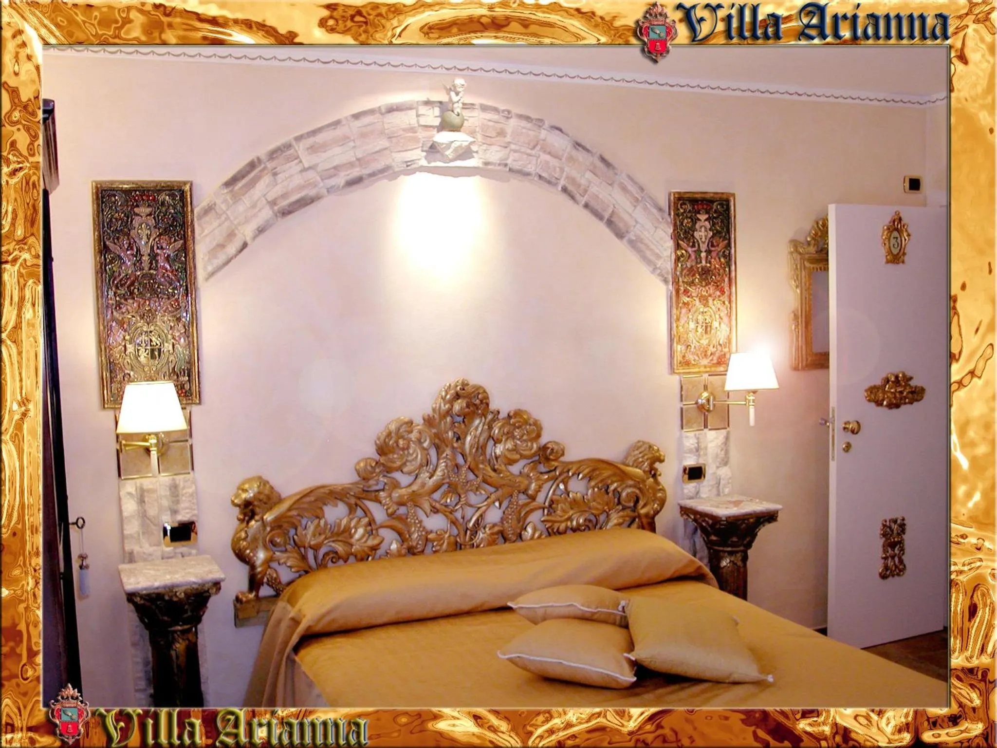 Bed in Villa Arianna B&B