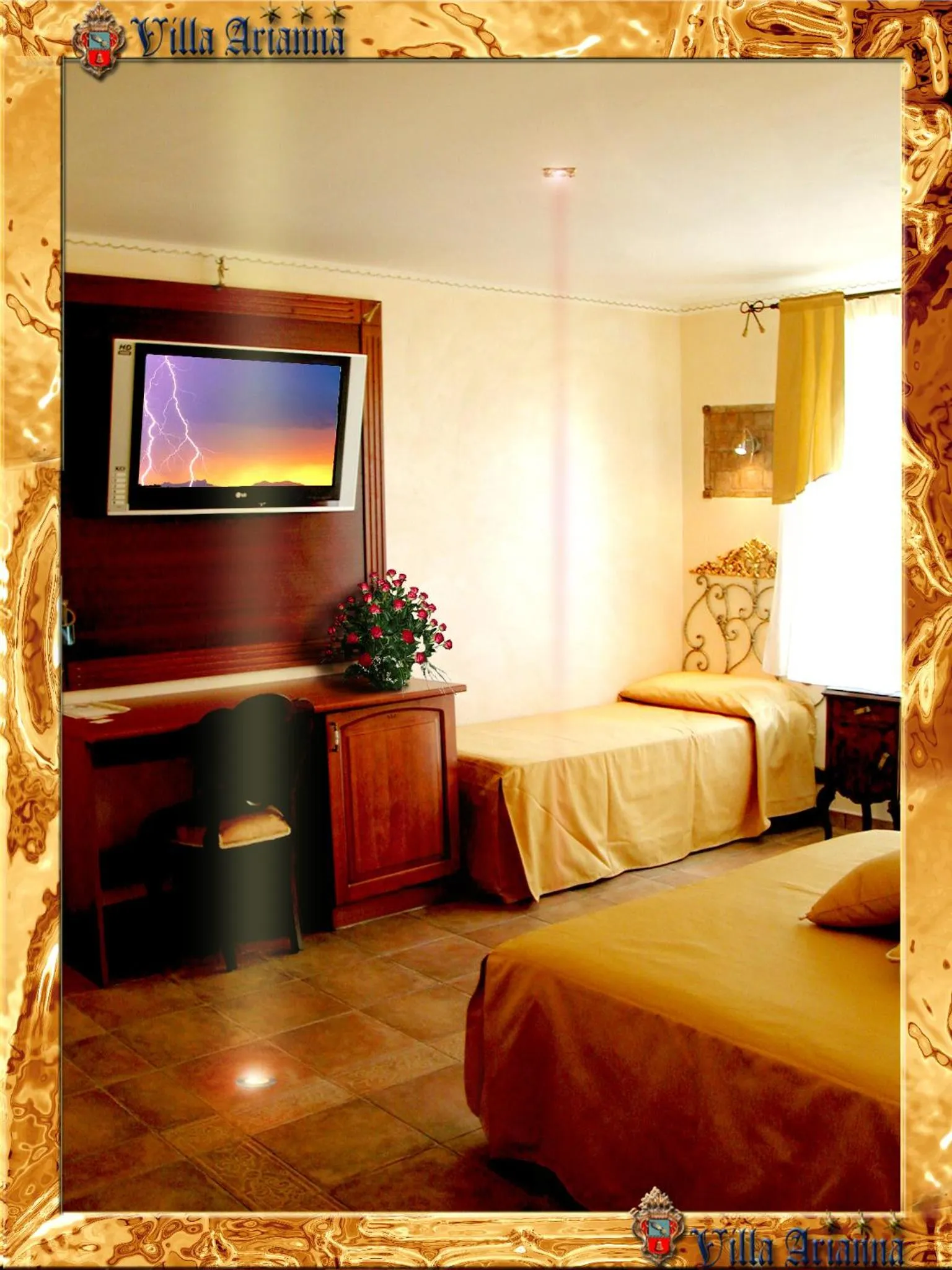 Bed in Villa Arianna B&B