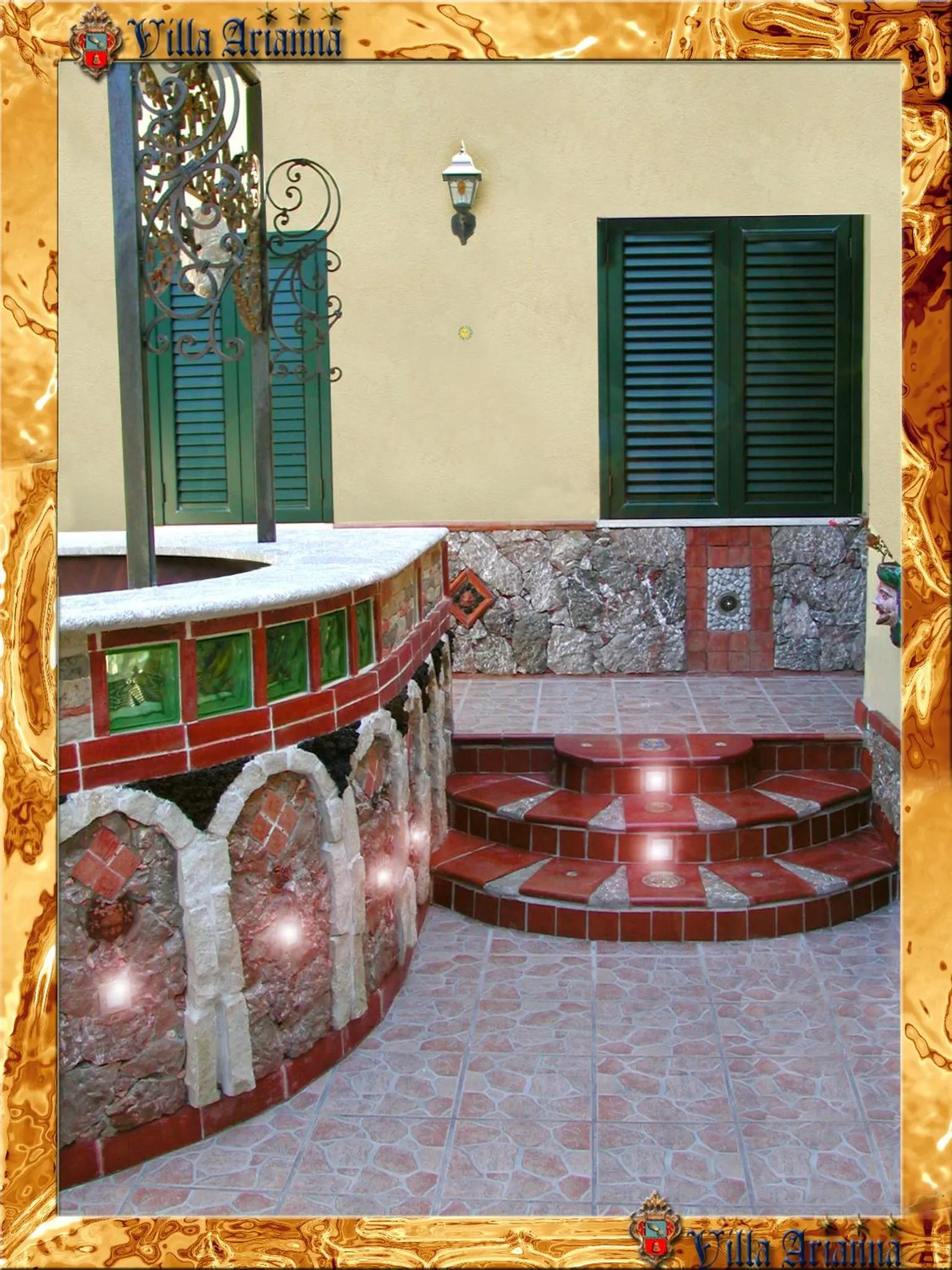 Patio in Villa Arianna B&B