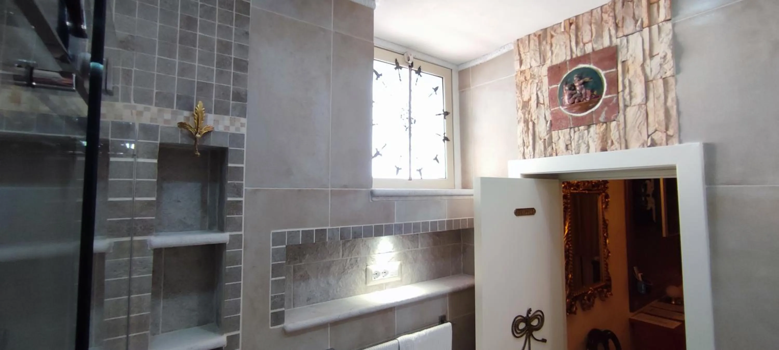 Shower in Villa Arianna B&B