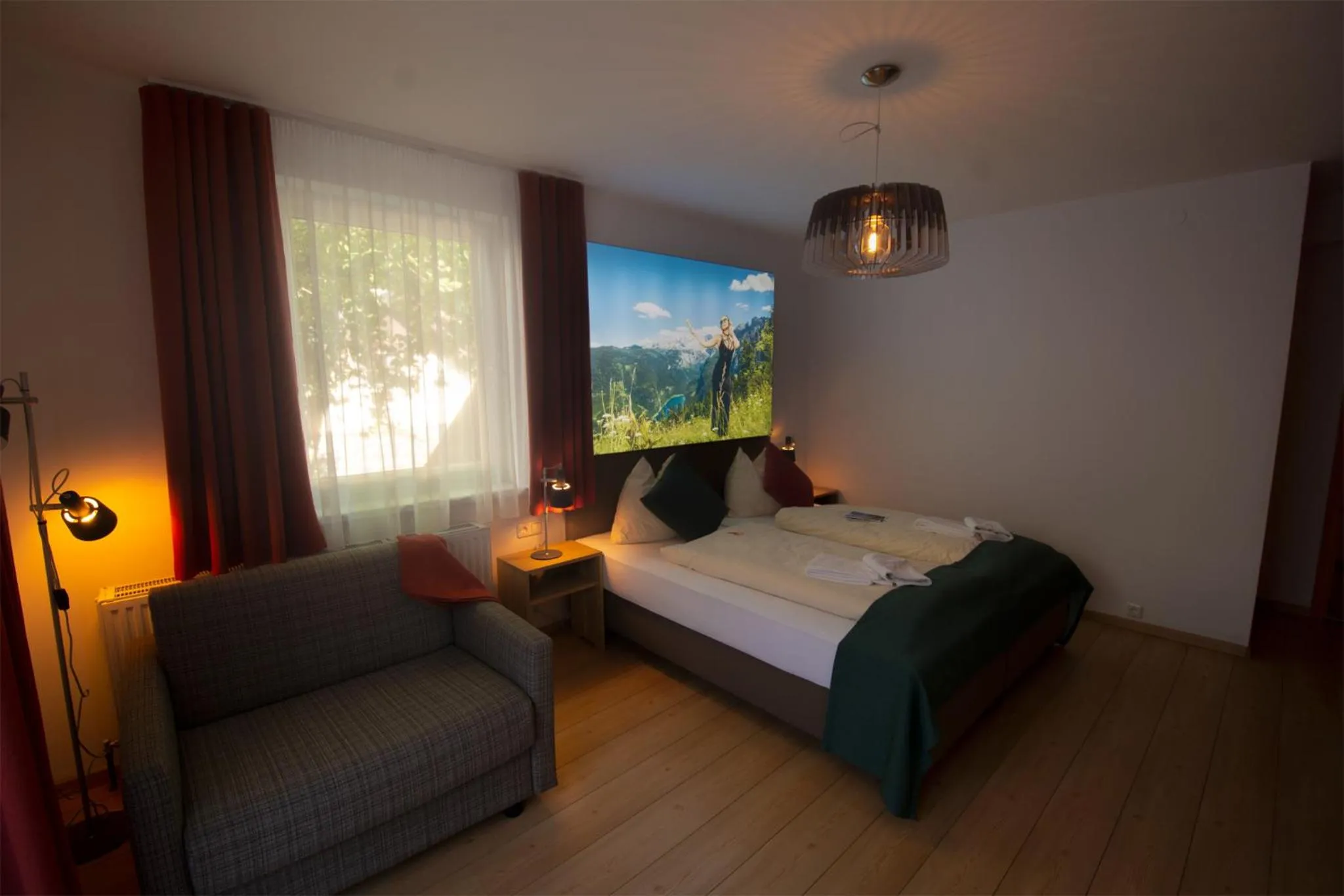 Family Studio with Balcony or Terrace in Schlafmeile Traunsee